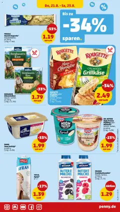 Penny Prospekt 	 - gültig ab dem 18.08.2025 | Seite: 31 | Produkte: High protein pudding, Baguette, Milram, Zucker