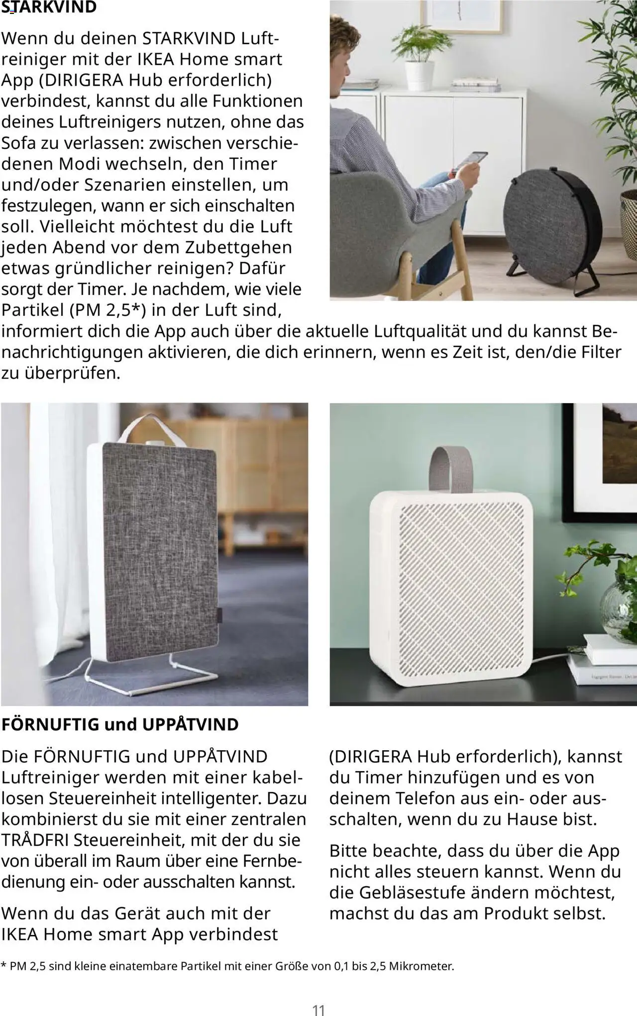 Ikea Bessere Luft – gültig ab 30.09.2025 | Seite: 11 | Produkte: Kabel, Luftreiniger, Sofa, Telefon