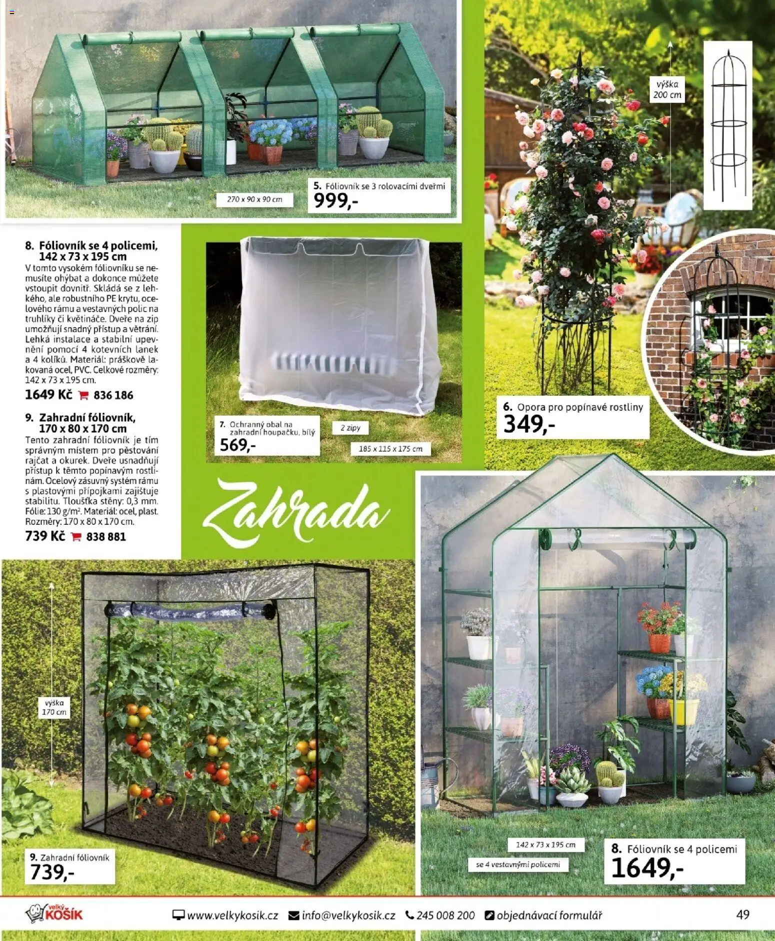 Velký Košík katalog únor 2026 od 01.02.2026 | Strana: 49 | Produkty: Truhlíky, Zahrada, Fóliovník, Rostliny