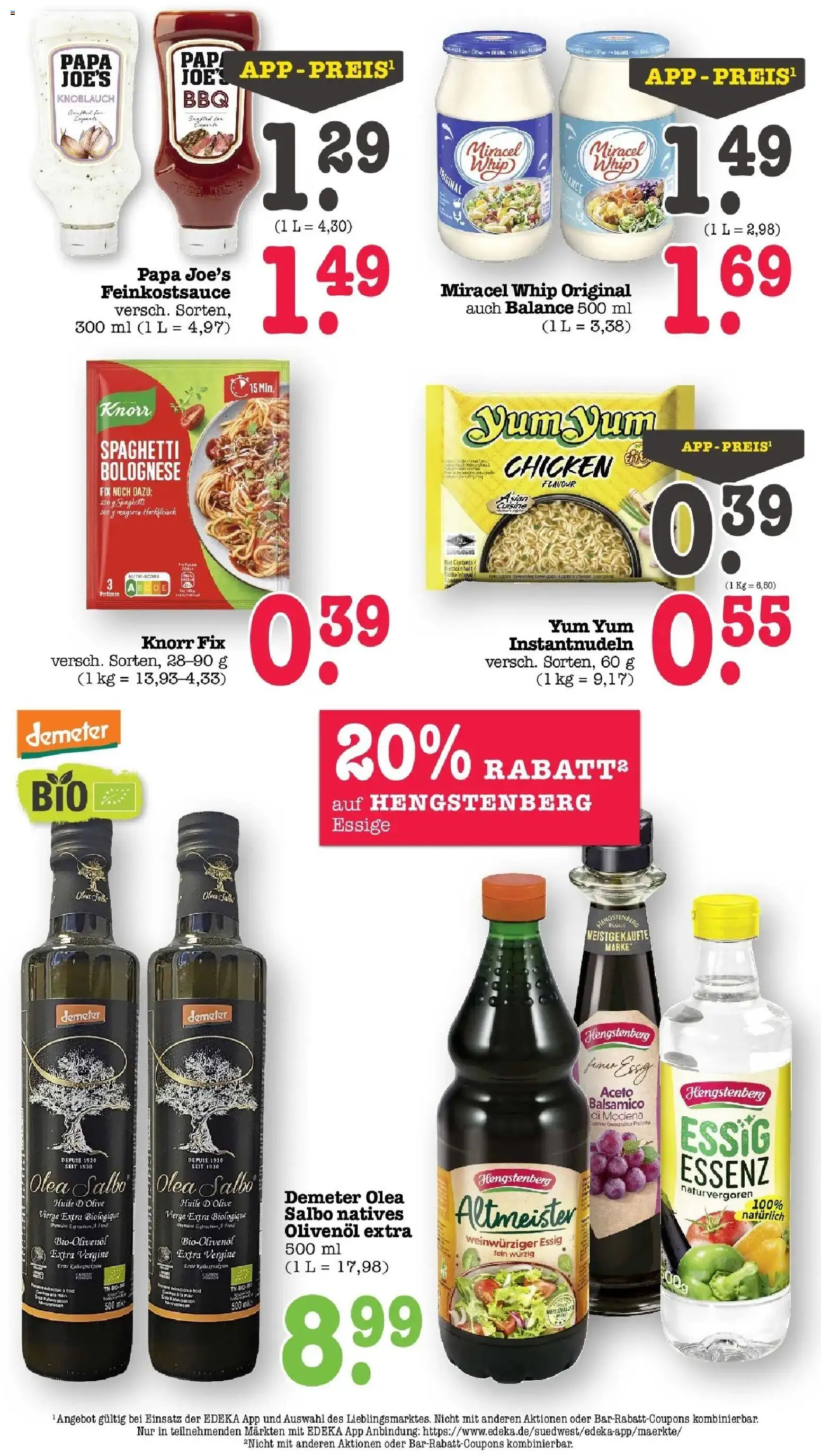 Edeka prospekt Offenbach	 – gültig ab 15.03.2026 | Seite: 31 | Produkte: Knorr fix, Essig, Knorr, Knoblauch