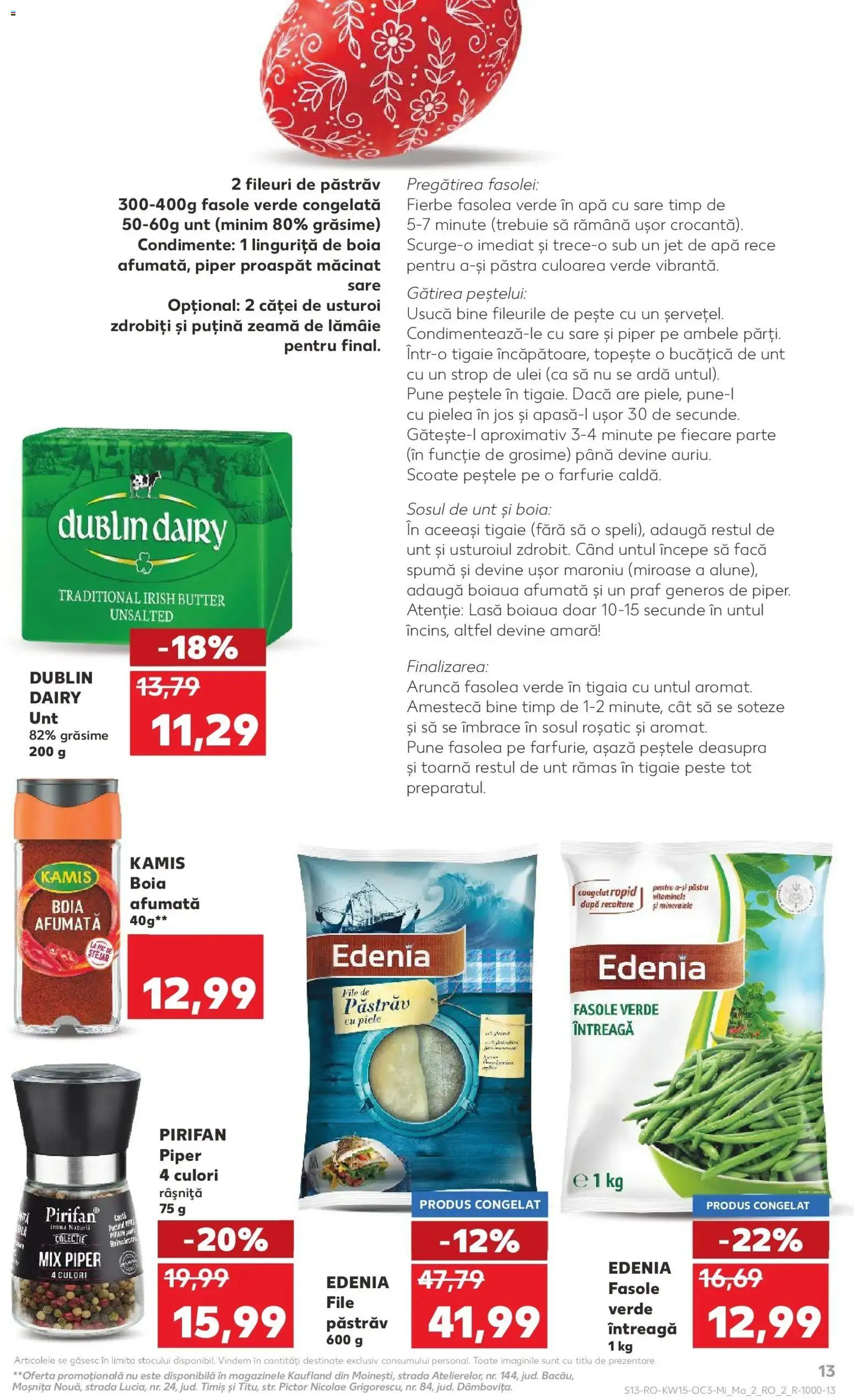 Noul catalog Kaufland – valabil de la 08.04.2026 | Pagină: 13 | Produse: Ulei, Pește, Sare, Piper
