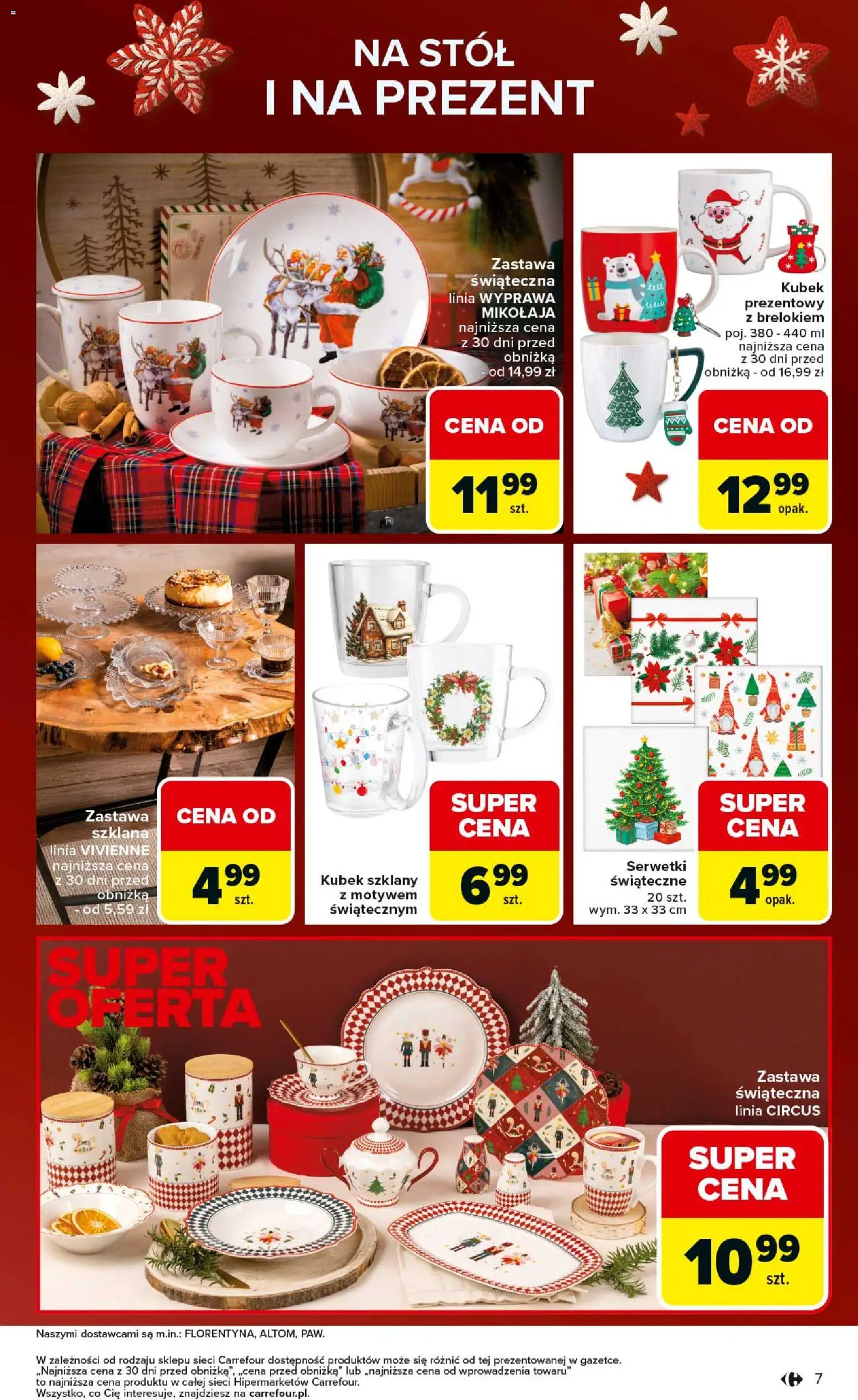Carrefour Gazetka - Święta spełnionych marzeń od 01.12.2025 | Strona: 7 | Produkty: Stół