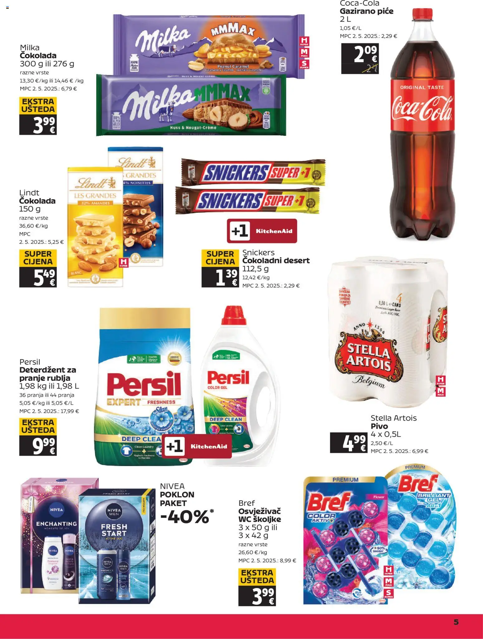 Tommy katalog | vrijedi od 06.11.2025 | Stranica: 5 | Proizvodi: Snickers, Pivo, Milka, Nivea