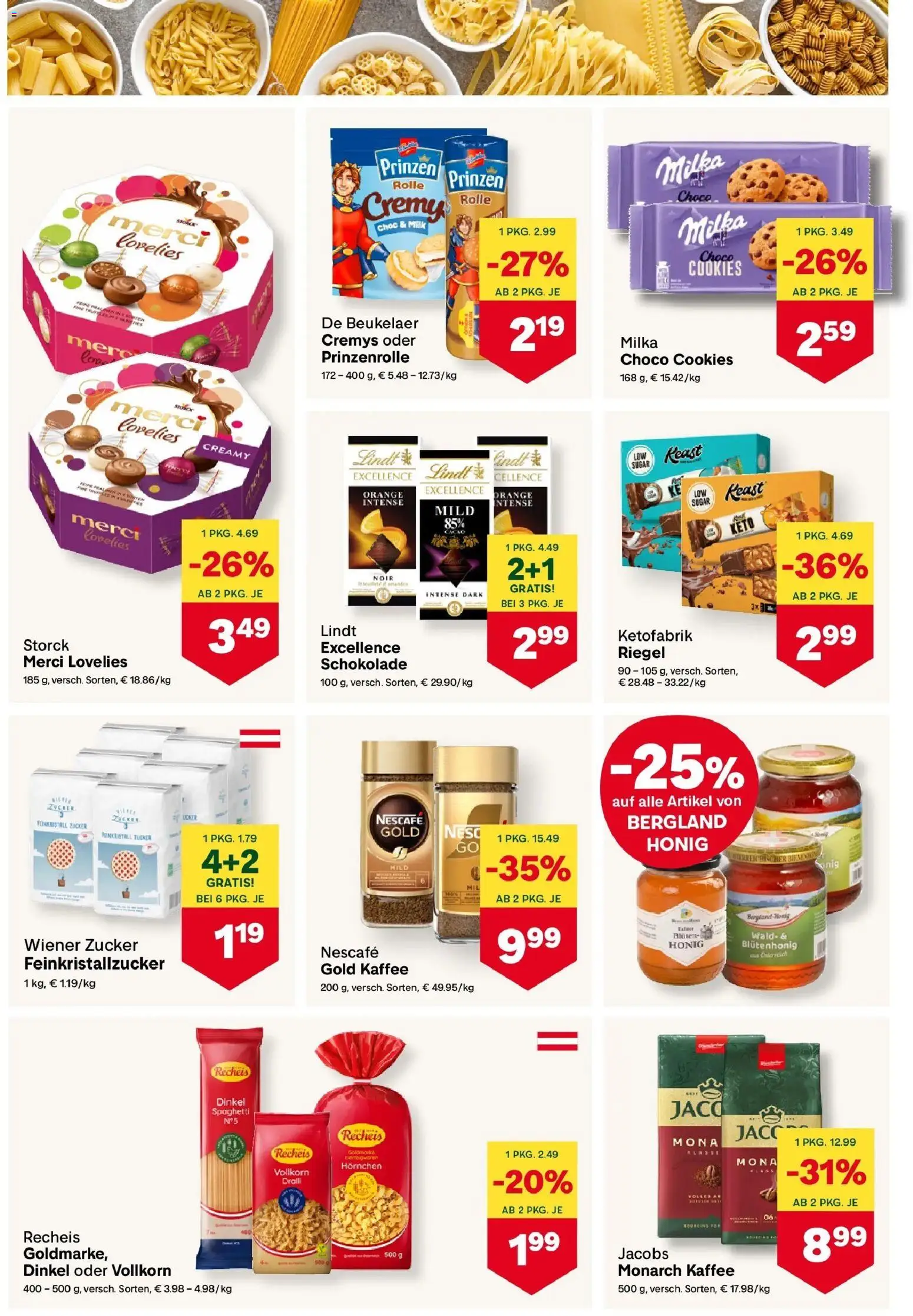 MPREIS Velden gültig ab 02.04.2026 | Seite: 6 | Produkte: Zucker, Hajdina liszt, Kaffee, Schokolade