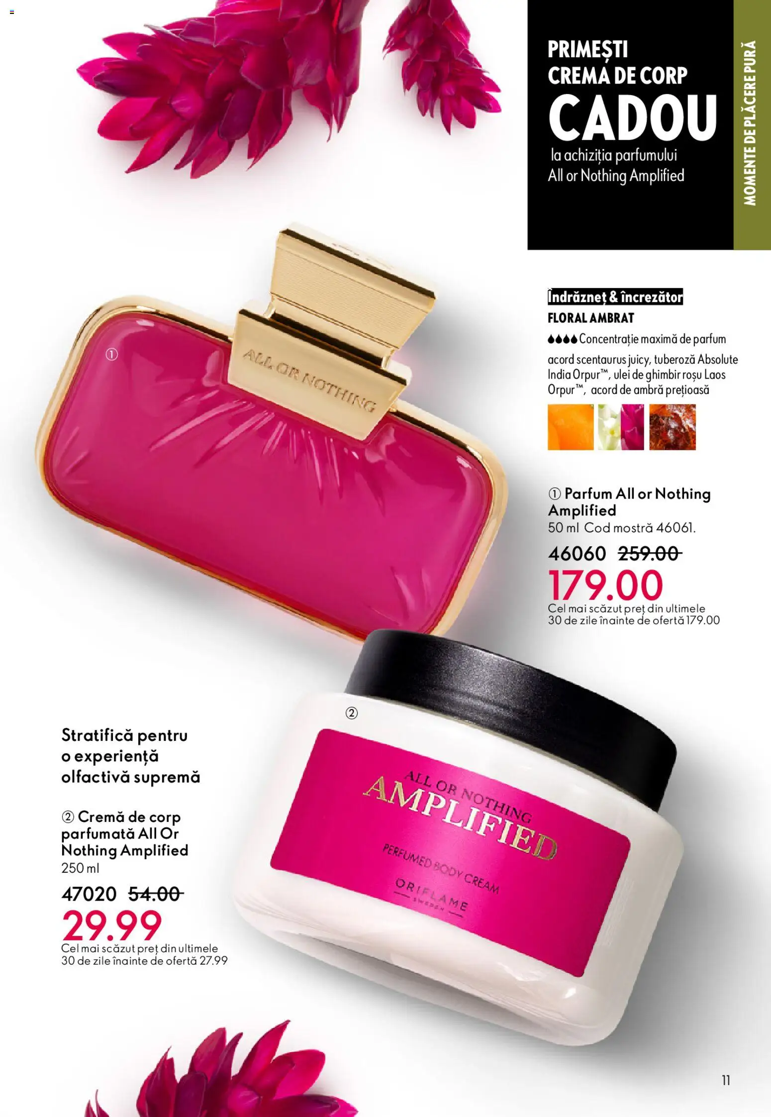 Noul catalog Oriflame – valabil de la 25.03.2026 | Pagină: 11 | Produse: Body, Parfum, Cremă, Ulei