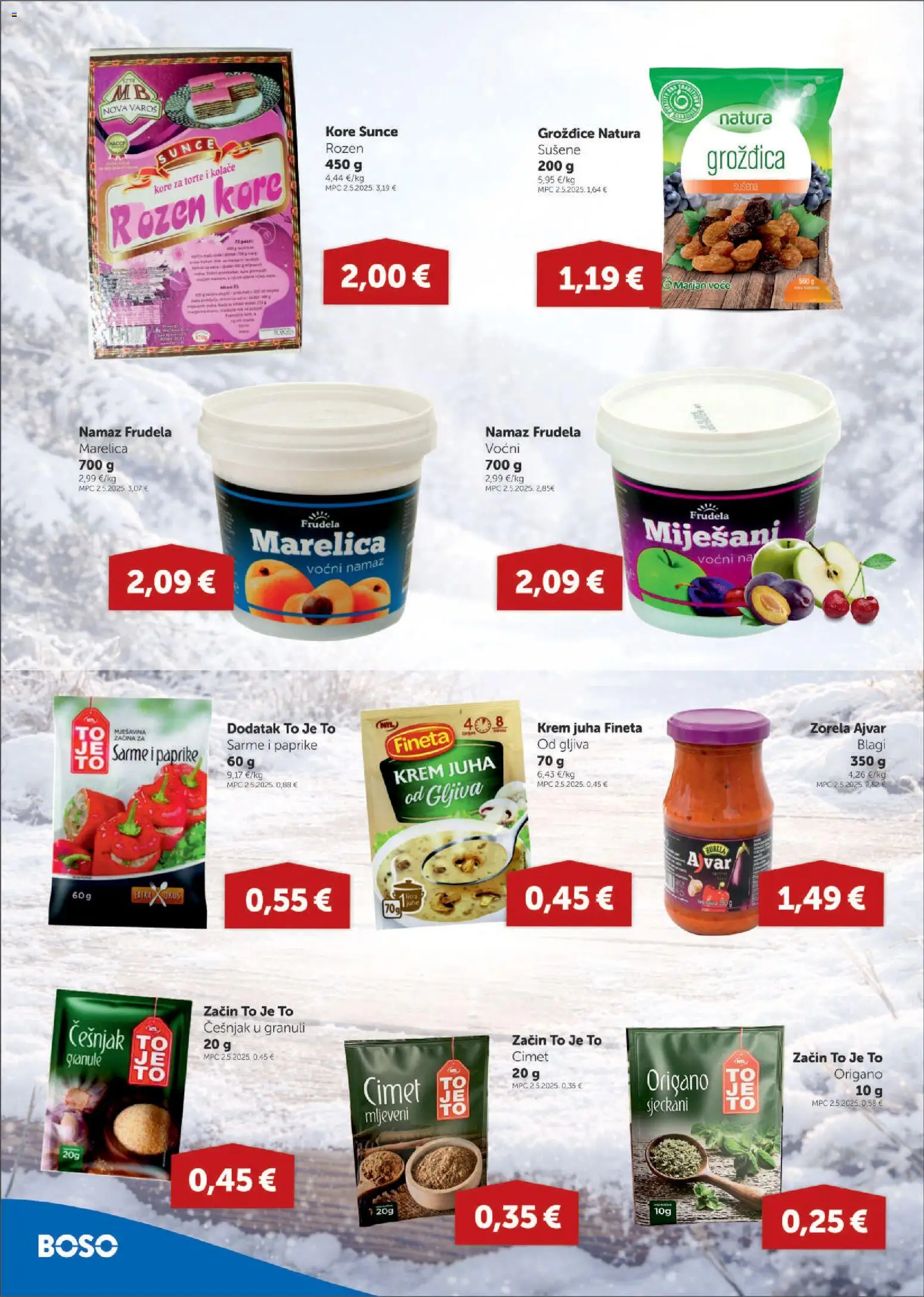 Boso katalog | vrijedi od 15.01.2026 | Stranica: 6 | Proizvodi: Ajvar, Juha, Voće, Češnjak