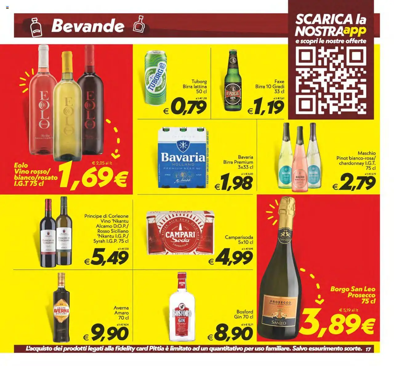 Volantino SuperConveniente del 12.09.2025 | Pagina: 17 | Prodotti: Birra, Gin, Vino, Amaro