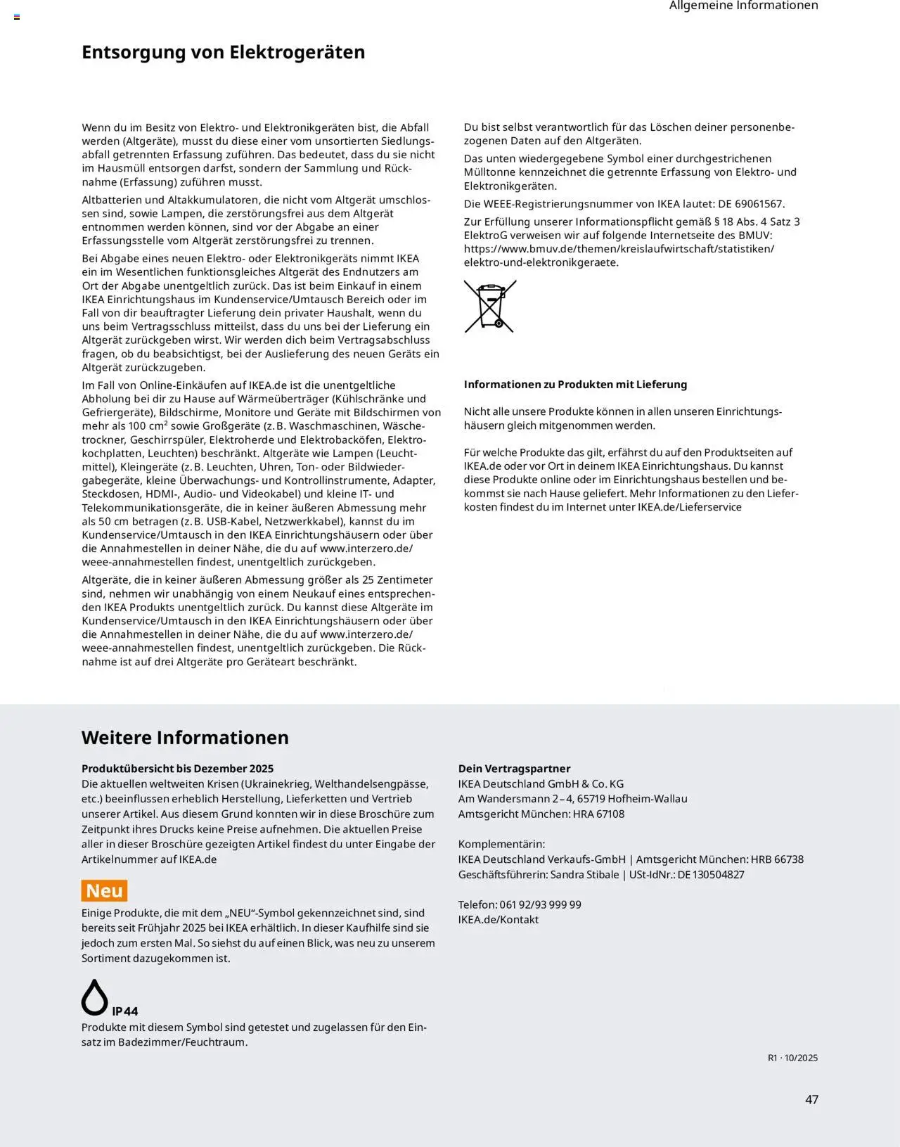 Ikea Hauswirtschaftsraum – gültig ab 30.09.2025 | Seite: 47 | Produkte: Telefon, Audio