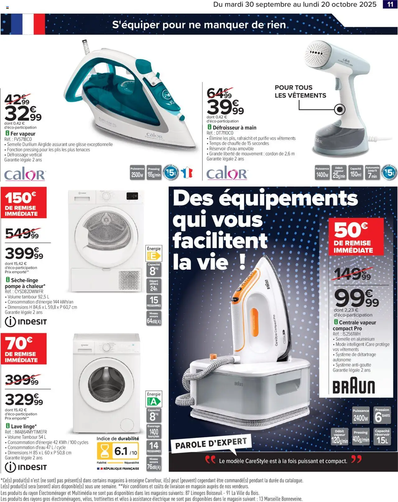  | Page: 13 | Produits: Centrale vapeur, Réservoir d'eau, Vêtements