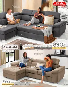 Anteprima del volantino Mondo Convenienza Pocket Gennaio catalogo valido a partire dal 04.01.2026 | Pagina: 69 | Prodotti: Divano letto, Letto, Divano