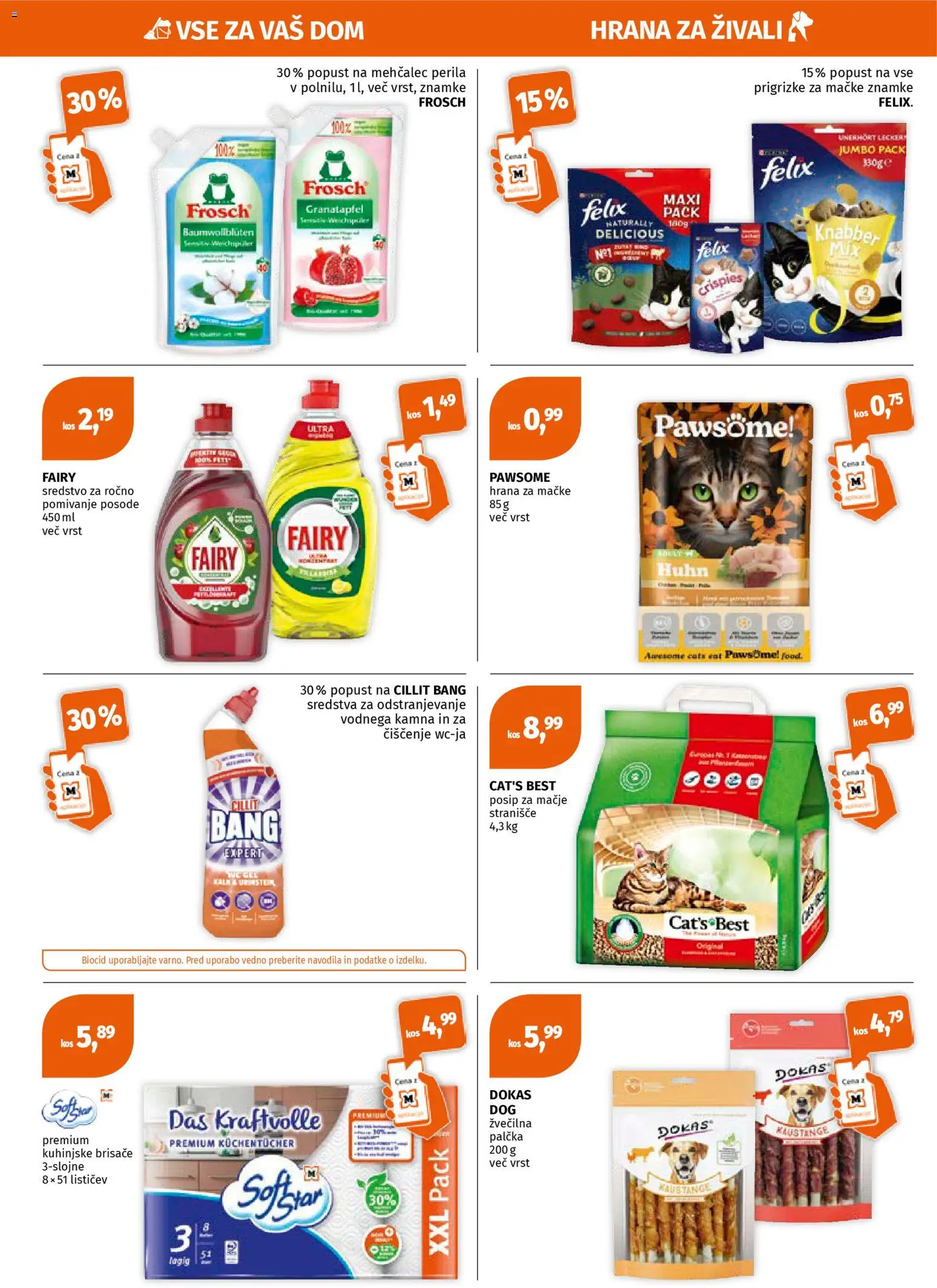 Novi Müller katalog ponudbe – veljaven od 06.04.2026 | Stran: 8 | Izdelki: Mehčalec, Stranisce, Kos, Kuhinjske brisače