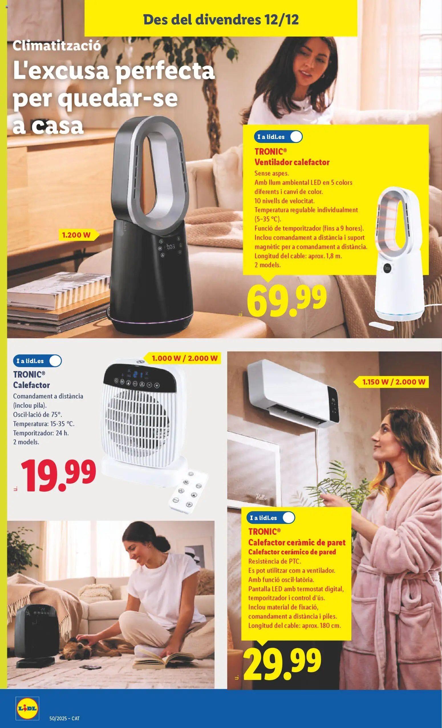 Lidl folleto de bazar │ válido desde el 08.12.2025 | Página: 30 | Productos: Cable, Ventilador