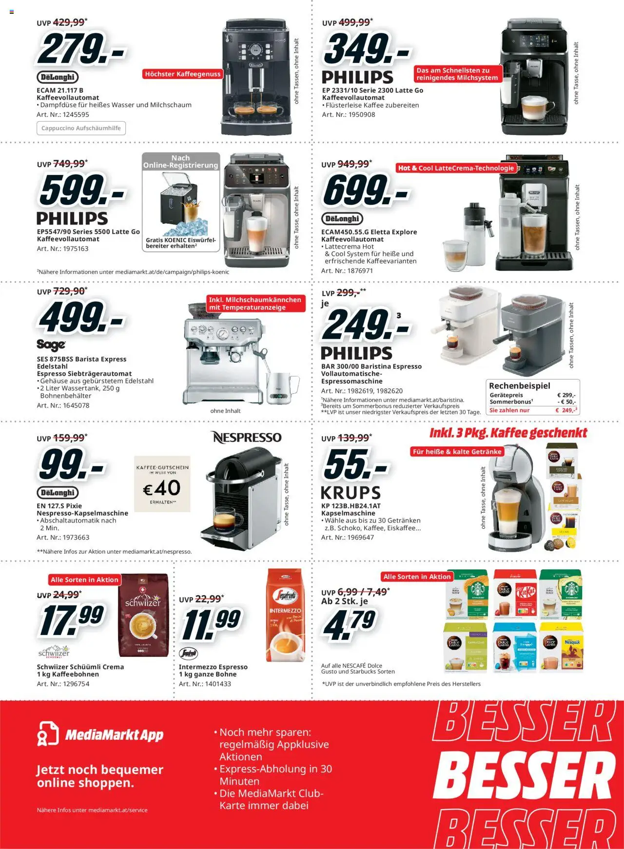 Media Markt Angebote gültig ab 30.07.2025 | Seite: 13 | Produkte: Wasser, Kaffee