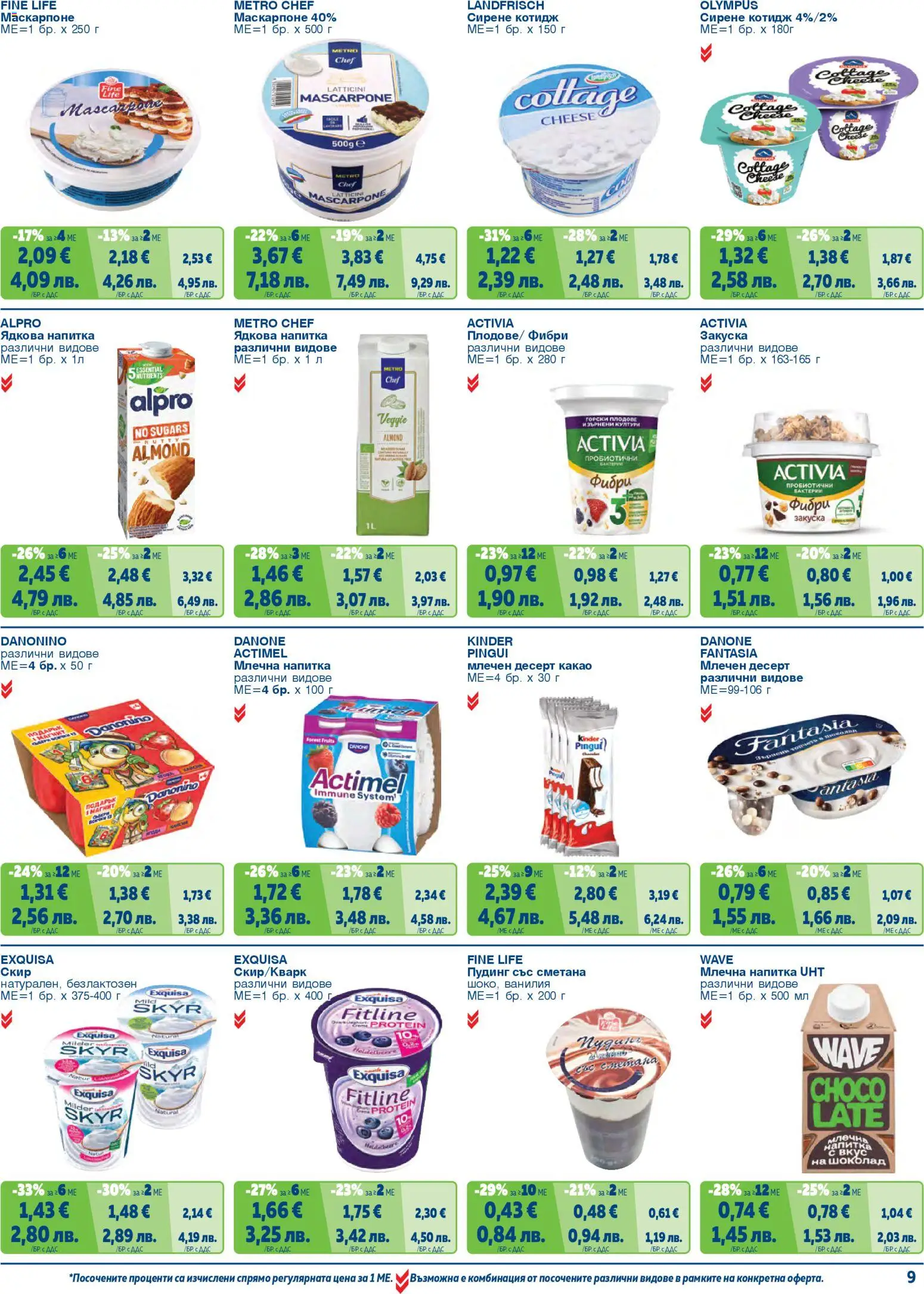 {H1} | Страница: 9 | Продукти: Сирене, Маскарпоне, Млечен десерт, Calvados