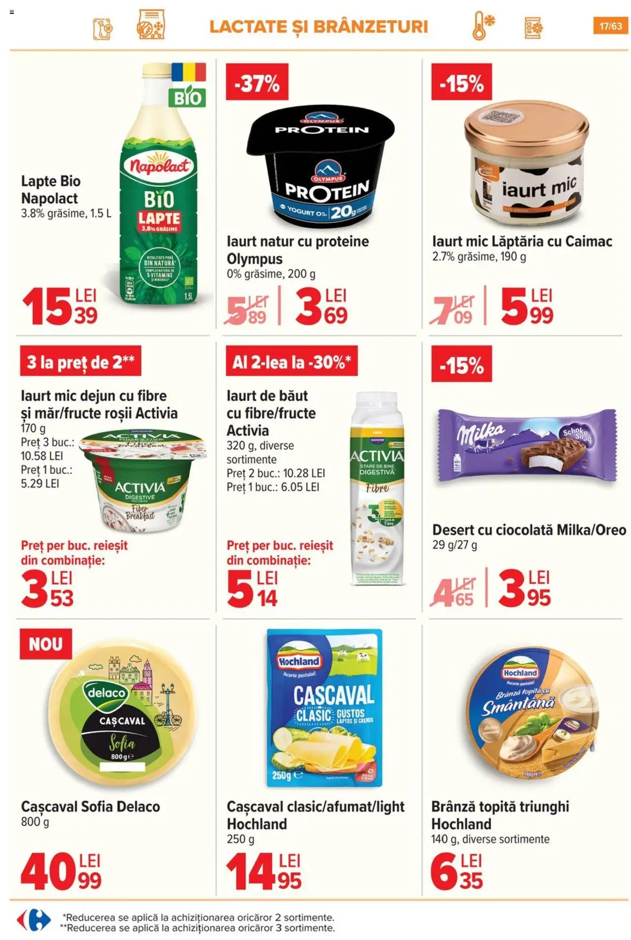 Noul catalog Carrefour – valabil de la 01.10.2025 | Pagină: 17 | Produse: Brânză, Salam, Cremă de brânză, Cârnați
