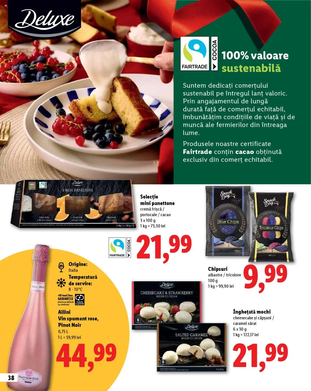 Noul catalog Lidl – valabil de la 23.10.2025 | Pagină: 38 | Produse: Cremă, Chipsuri, Cacao, Înghețată