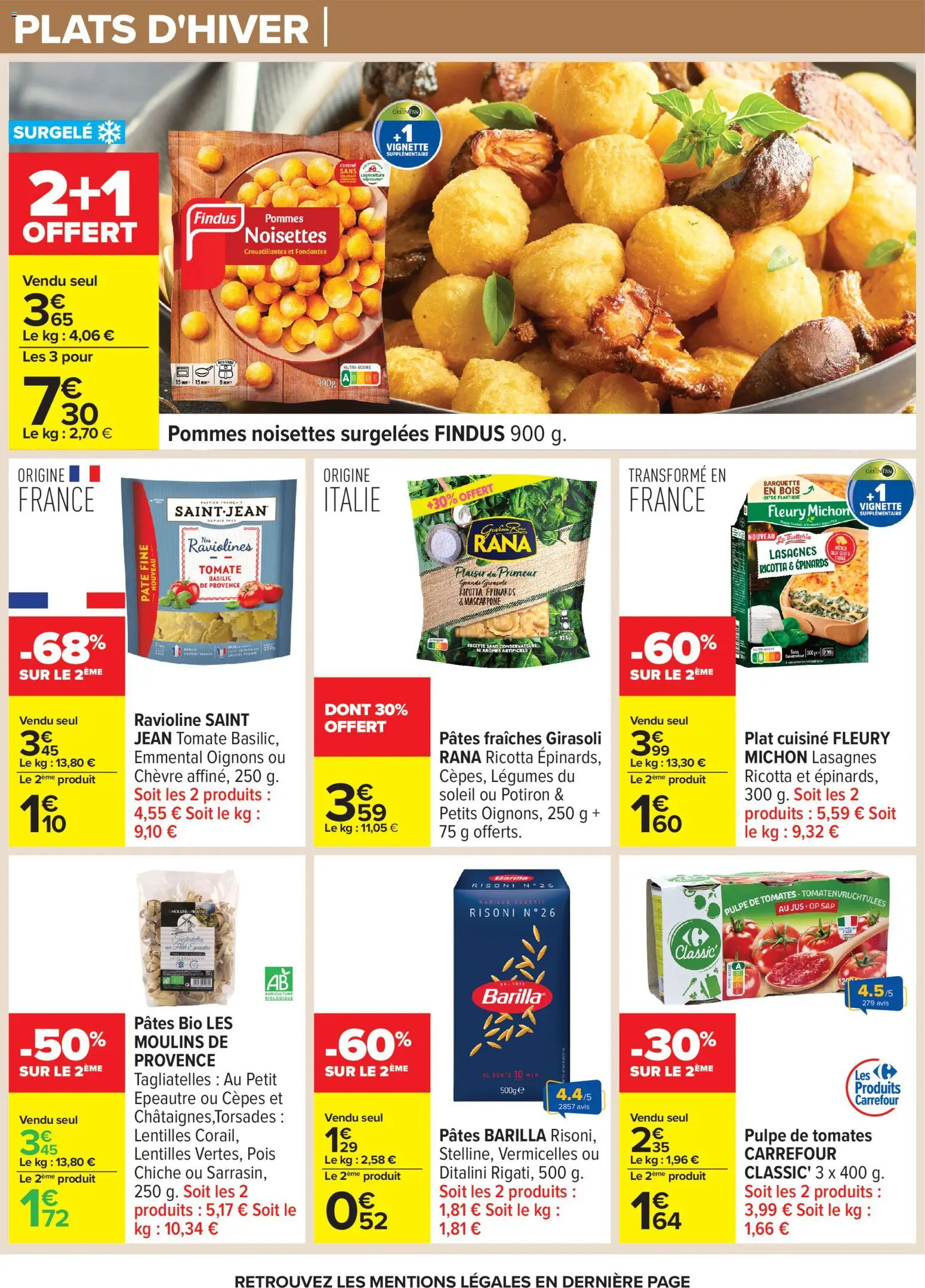 {H1} | Page: 10 | Produits: Pomme, Potiron, Noisettes, Pois