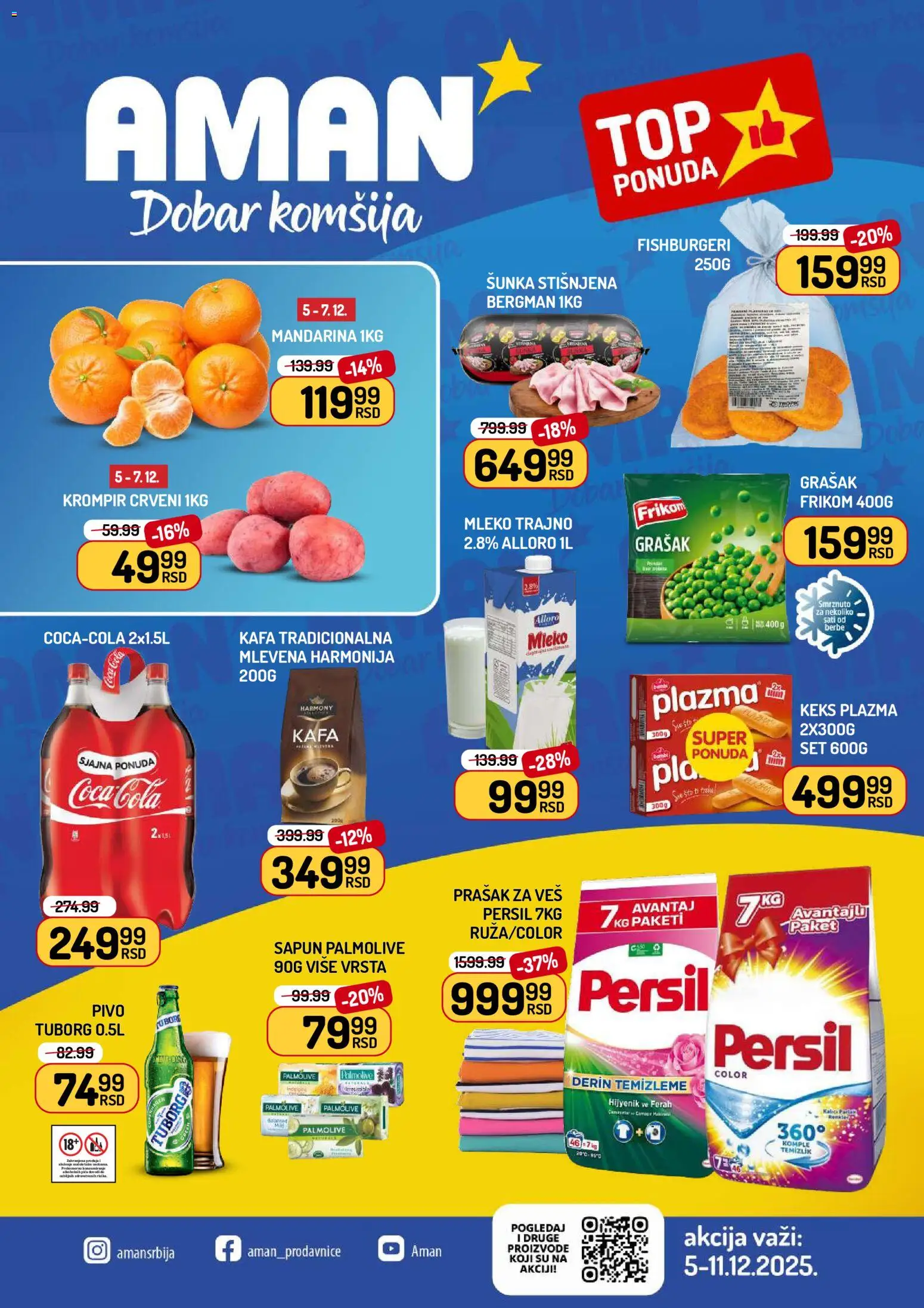 Aman katalog - važi od 05.12.2025 | Strana: 1 | Proizvode: Grašak, Plazma, Krompir, Pivo