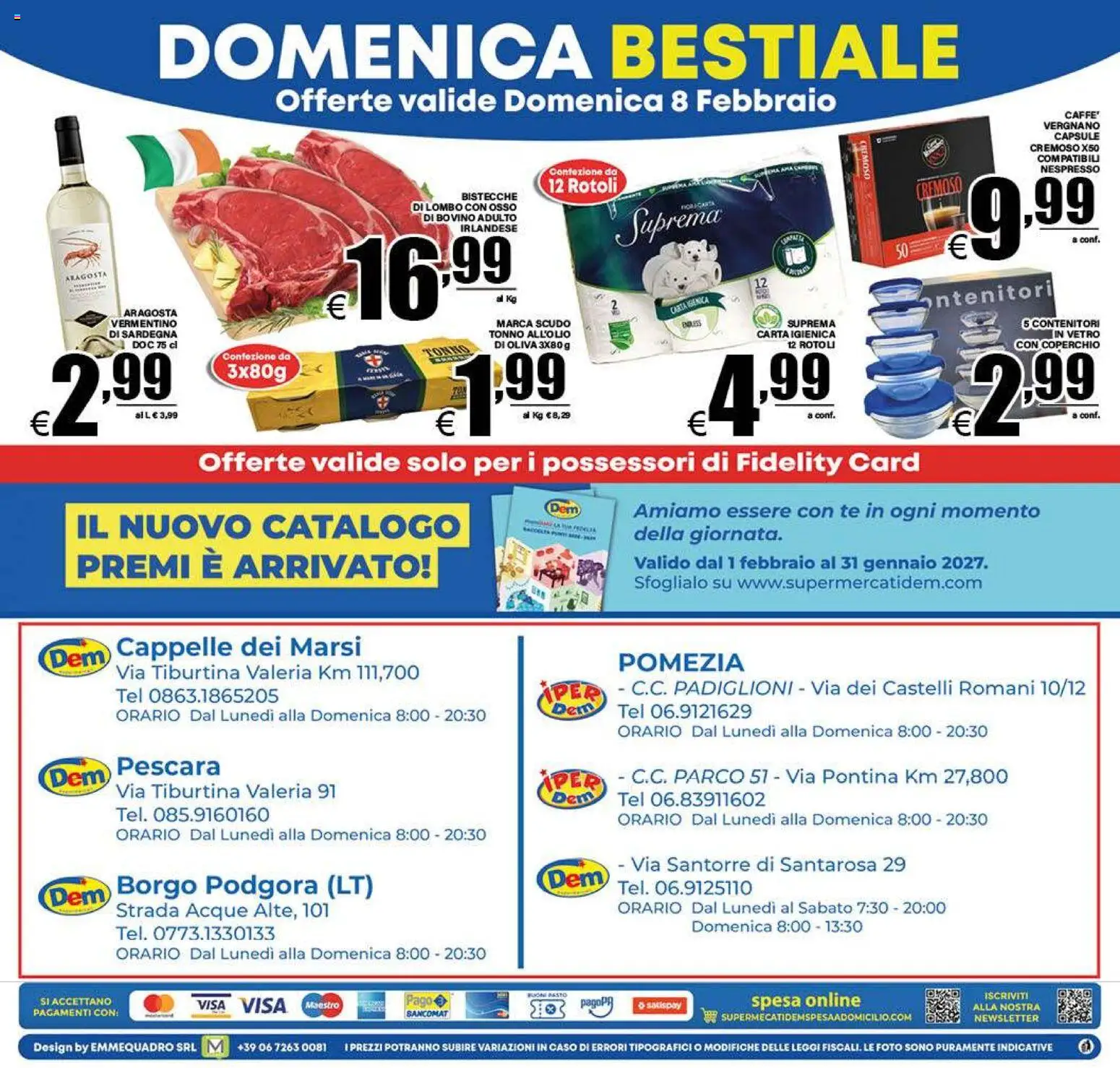 Volantino DEM del 04.02.2026 | Pagina: 20 | Prodotti: Bovino, Carta igienica, Tè, Tonno