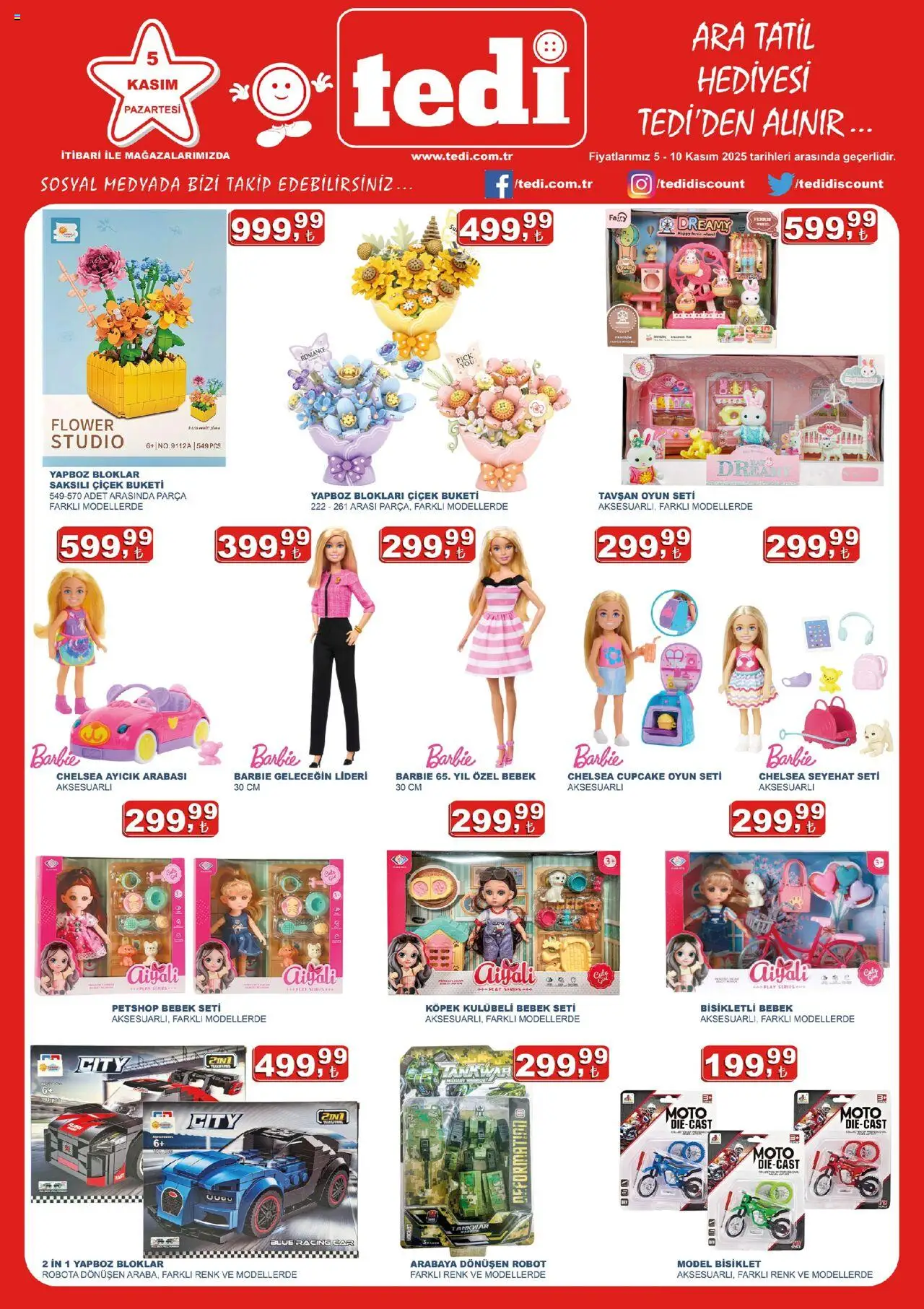 Tedi  - Katalog - 05.11.2025 tarihinden itibaren geçerlidir | Sayfa: 1 | Ürünler: Robot, Oyun