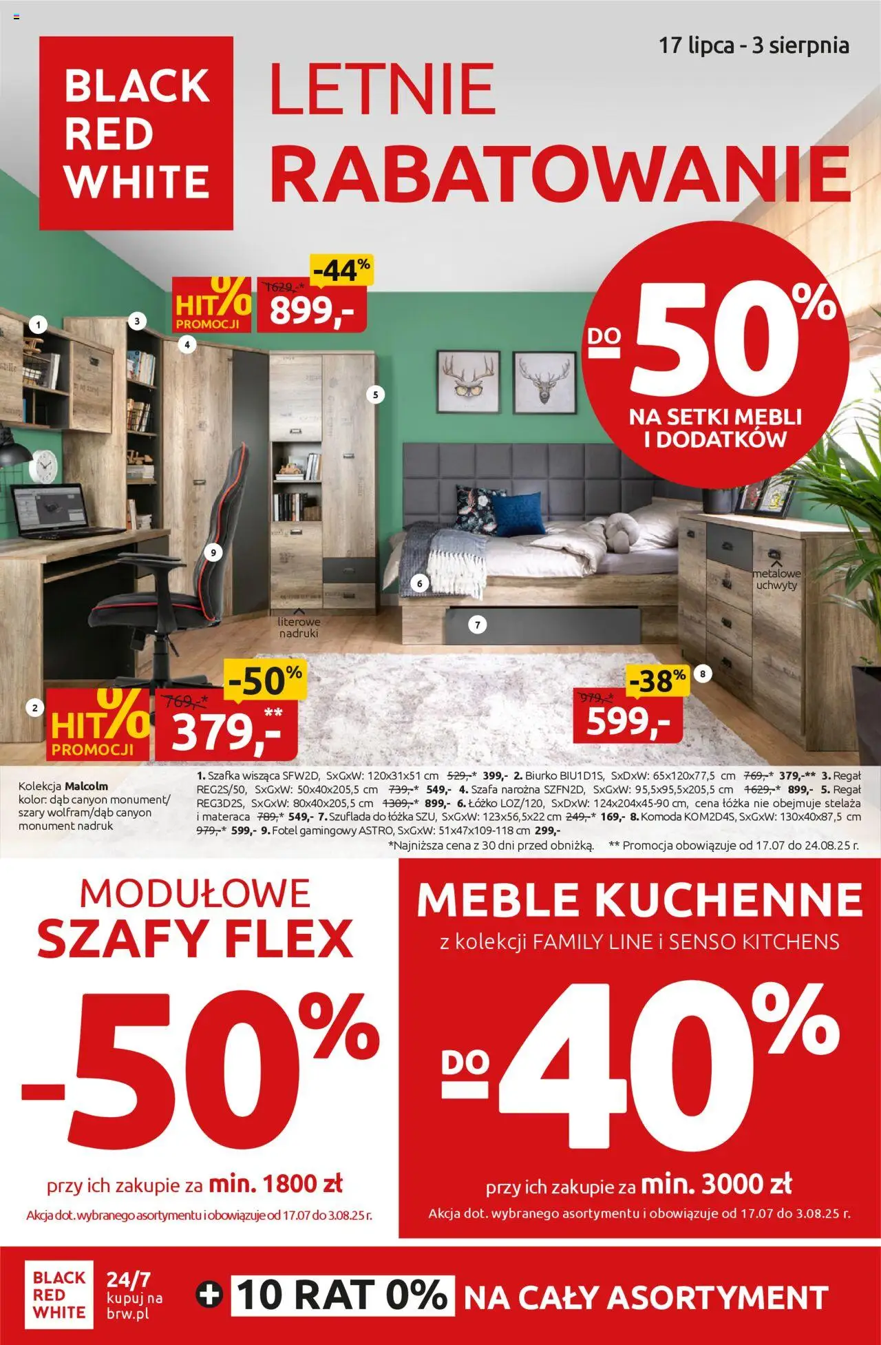 Black Red White promocje od 17.07.2025 | Strona: 1 | Produkty: Łóżko, Szafa, Fotel, Szafa Narożna