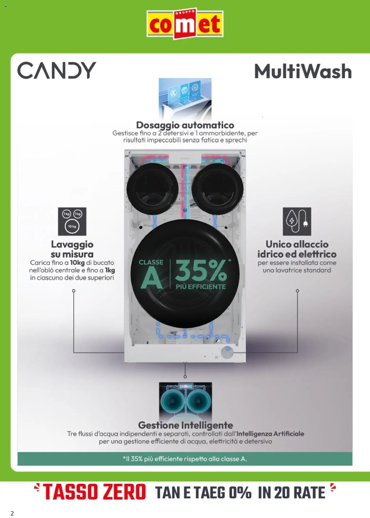 Volantino Comet del 24.02.2026 | Pagina: 2 | Prodotti: Lavatrice