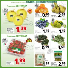 Anteprima del volantino Todis Basilicata - Puglia catalogo valido a partire dal 05.02.2026 | Pagina: 8 | Prodotti: Mele, Ceci, Broccoletti, Mirtilli