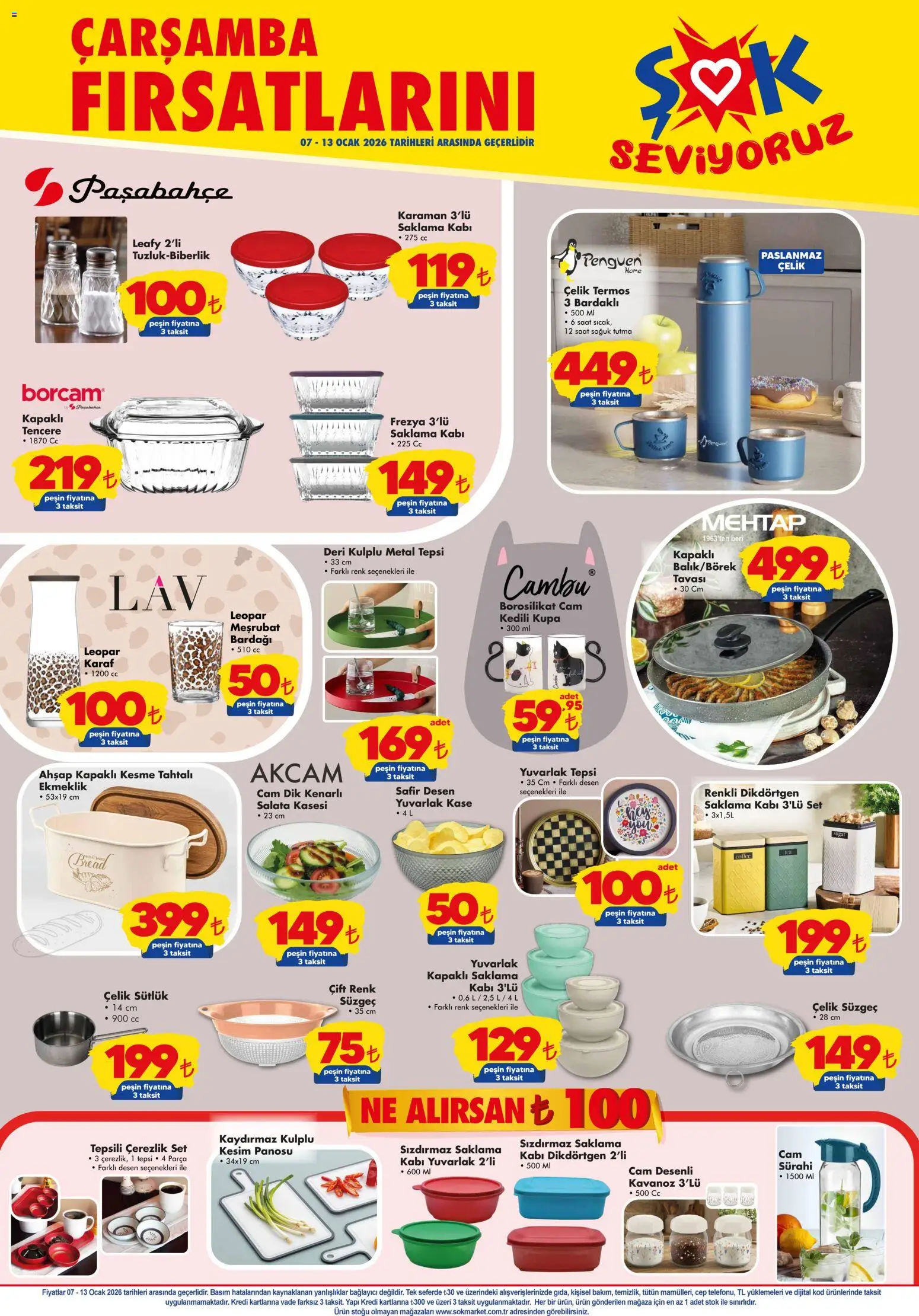 Şok Market Katalog - 07.01.2026 tarihinden itibaren geçerlidir | Sayfa: 5 | Ürünler: Salata, Termos, Ocak, Sürahi