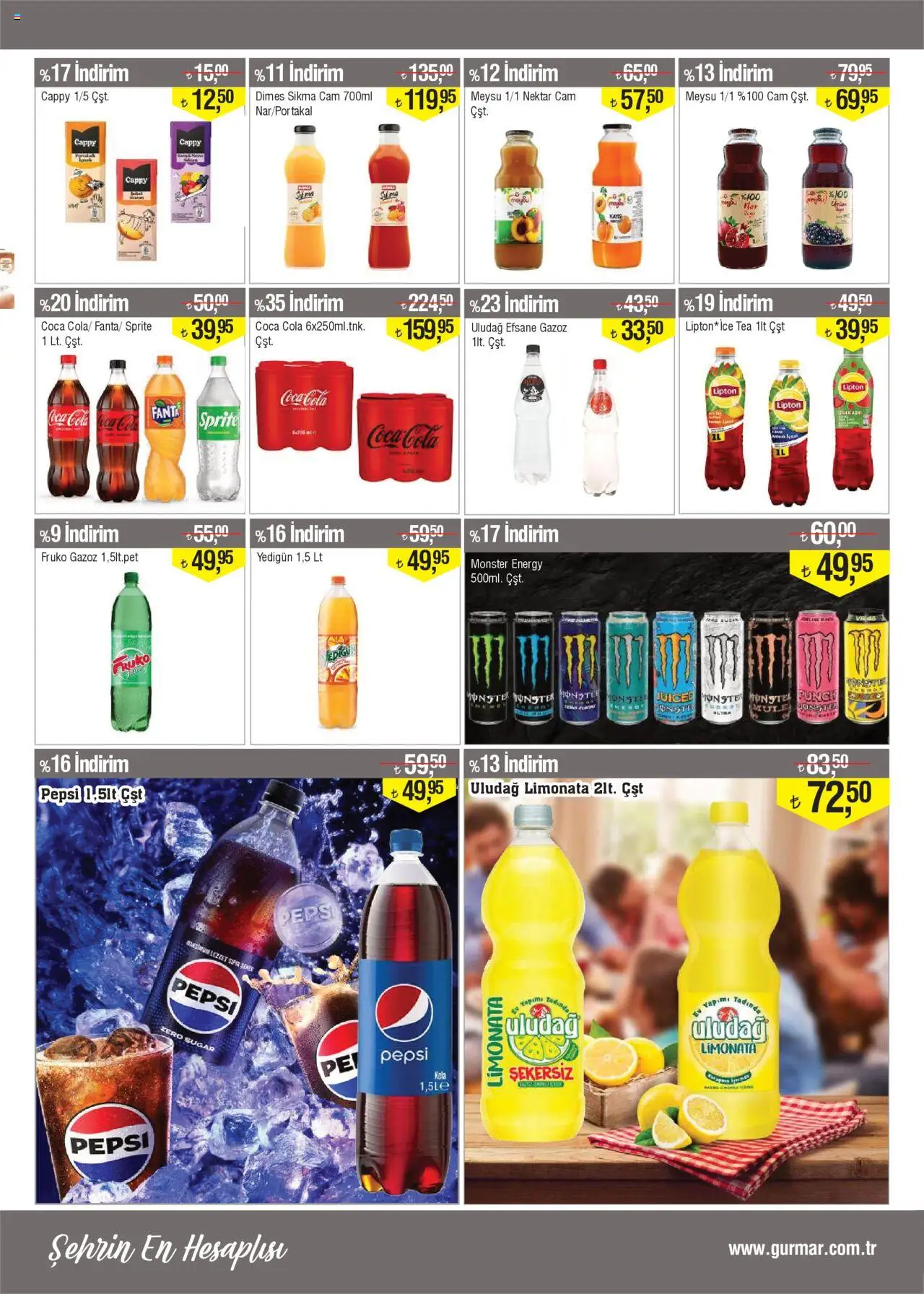 Gürmar Katalog - 01.10.2025 tarihinden itibaren geçerlidir | Sayfa: 10 | Ürünler: Kayısı, Fanta, Sprite, Ice tea