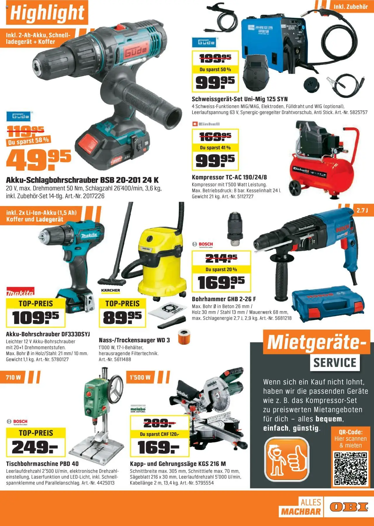 OBI Aktionen – gültig ab 13.10.2025 | Seite: 11 | Produkte: Koffer, Ladegerät, Gewicht, Bosch