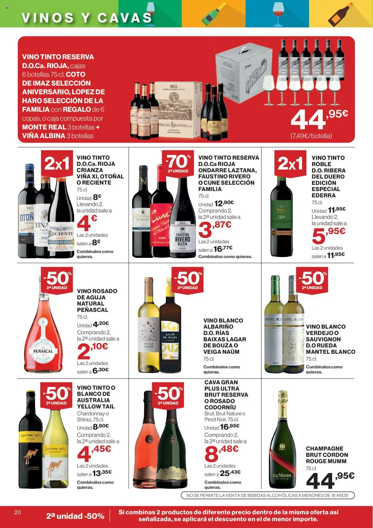El Corte Inglés ofertas │ válido desde el 11.09.2025 | Página: 22 | Productos: Mantel, Vino rosado, Vino, Caja