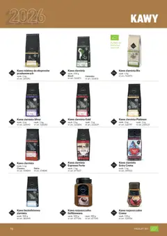 Pogląd oferty "Makro gazetka - Produktów marek własnych dla profesjonalnej Gastronomii" - ważna od 01.03.2026 | Strona: 76 | Produkty: Kawa ziarnista, Kawa rozpuszczalna, Kawa bezkofeinowa, Kawa