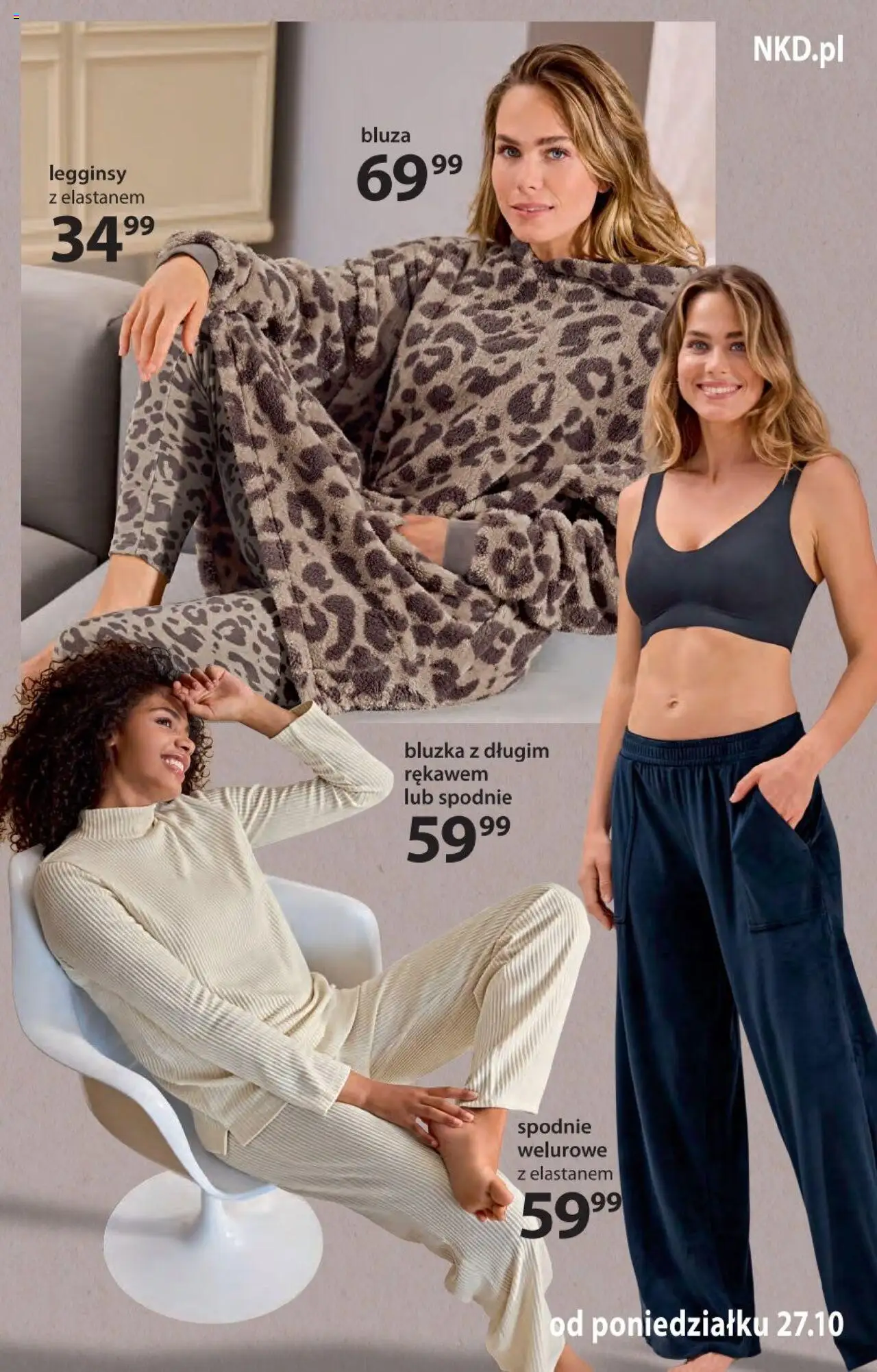 NKD Gazetka od 27.10.2025 | Strona: 13 | Produkty: Bluzka, Spodnie, Legginsy