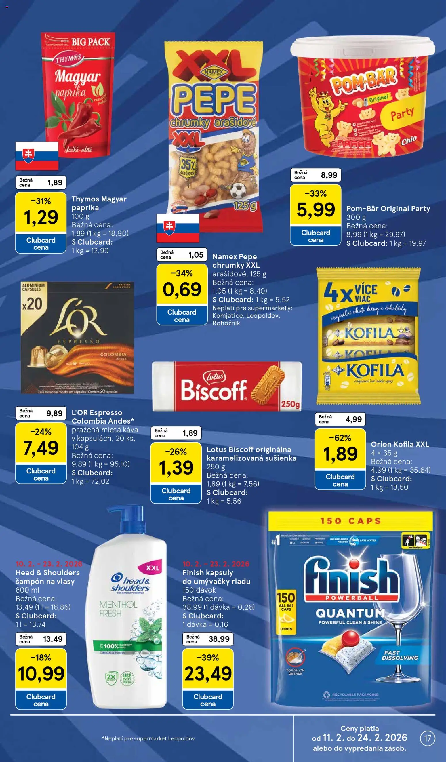 Nové Tesco akcie – leták je platný od 11.02.2026 | Strana: 17