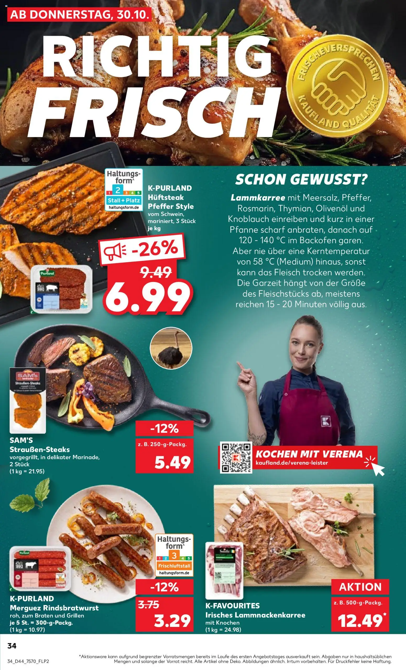 Kaufland prospekt Köln	 – gültig ab 02.11.2025 | Seite: 34 | Produkte: Olivenol, Knoblauch, Backofen, Steak