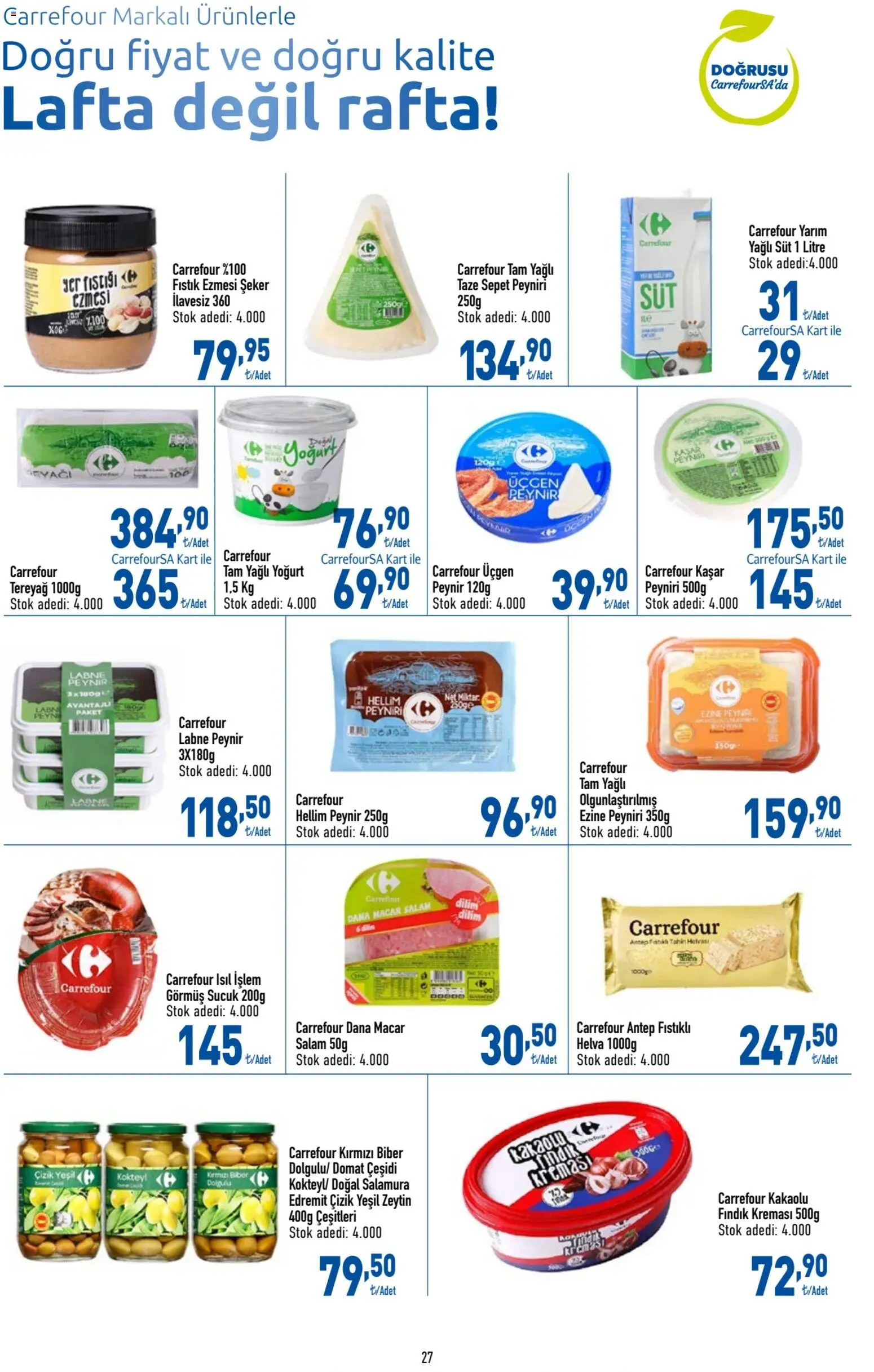 CarrefourSA Katalog - 06.11.2025 tarihinden itibaren geçerlidir | Sayfa: 27 | Ürünler: Peynir, Salam, Şeker, Sucuk