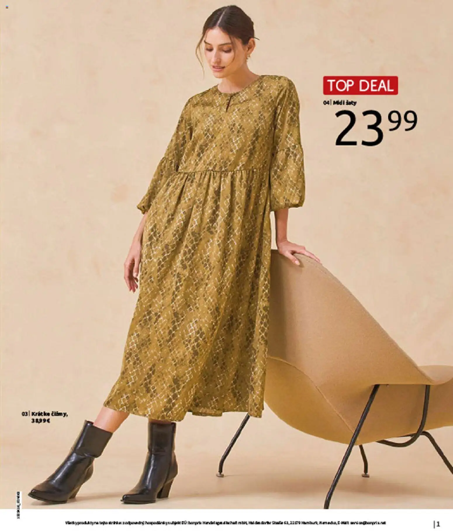 Nové Bonprix akcie – leták je platný od 01.11.2025 | Strana: 3 | Produkty: Šaty