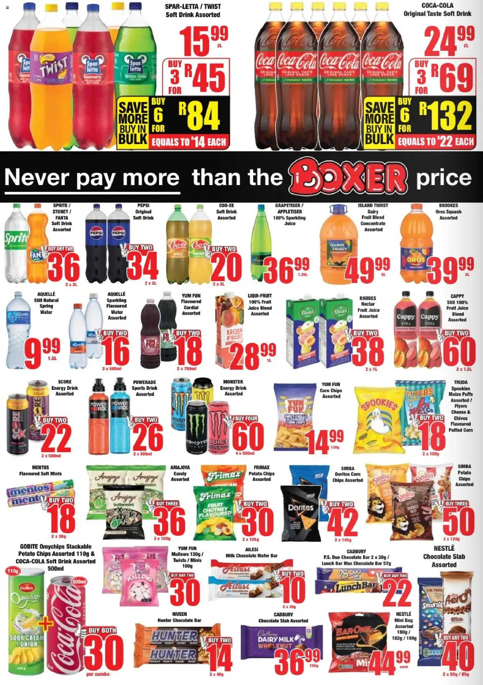 New Boxer catalogue – valid from 27.11.2025 | Page: 4 | Products: Corn, Milk, Juice, Sprite