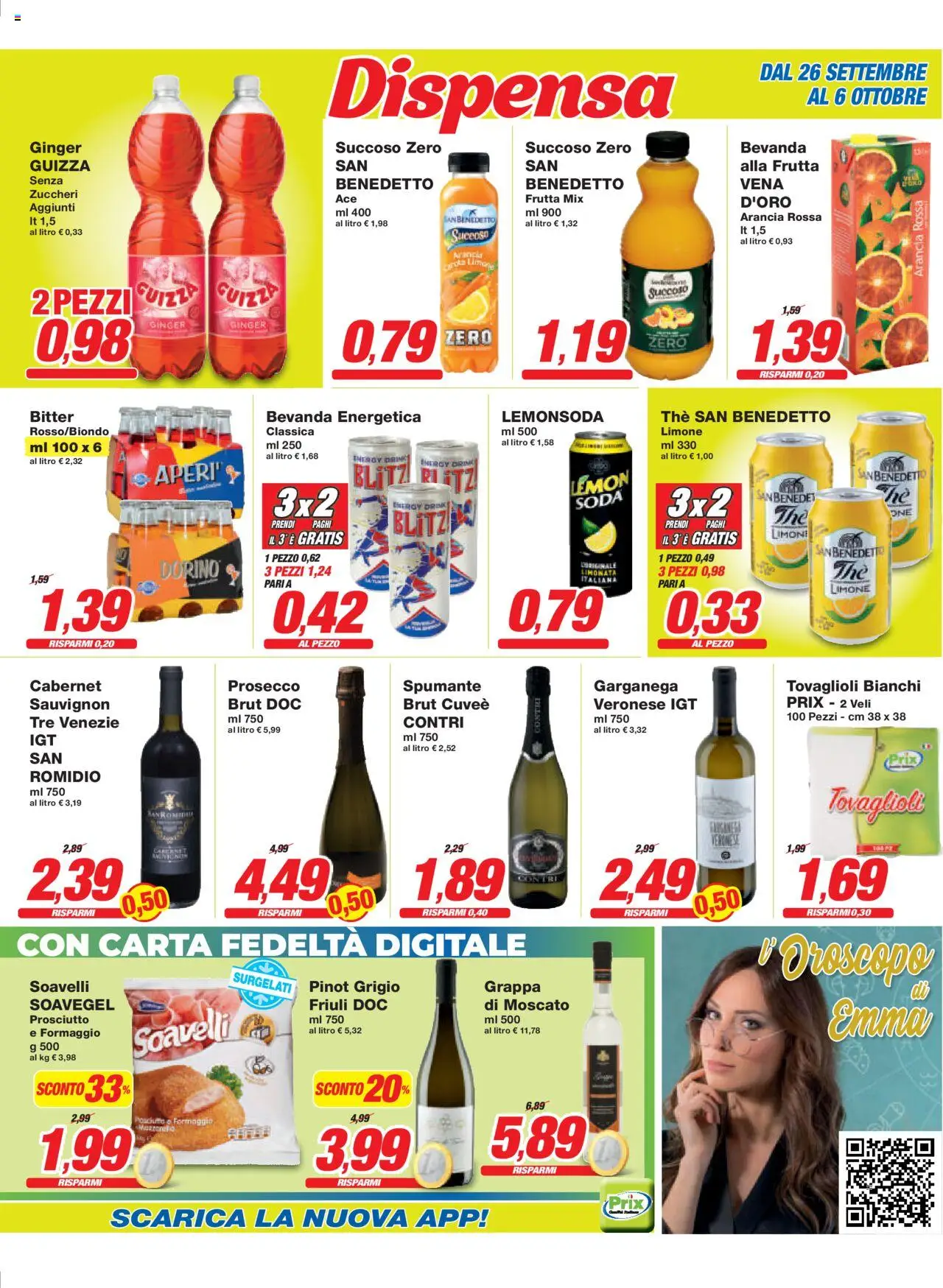 Volantino Prix del 26.09.2025 | Pagina: 17 | Prodotti: Limonata, Frutta, Limone, Prosciutto