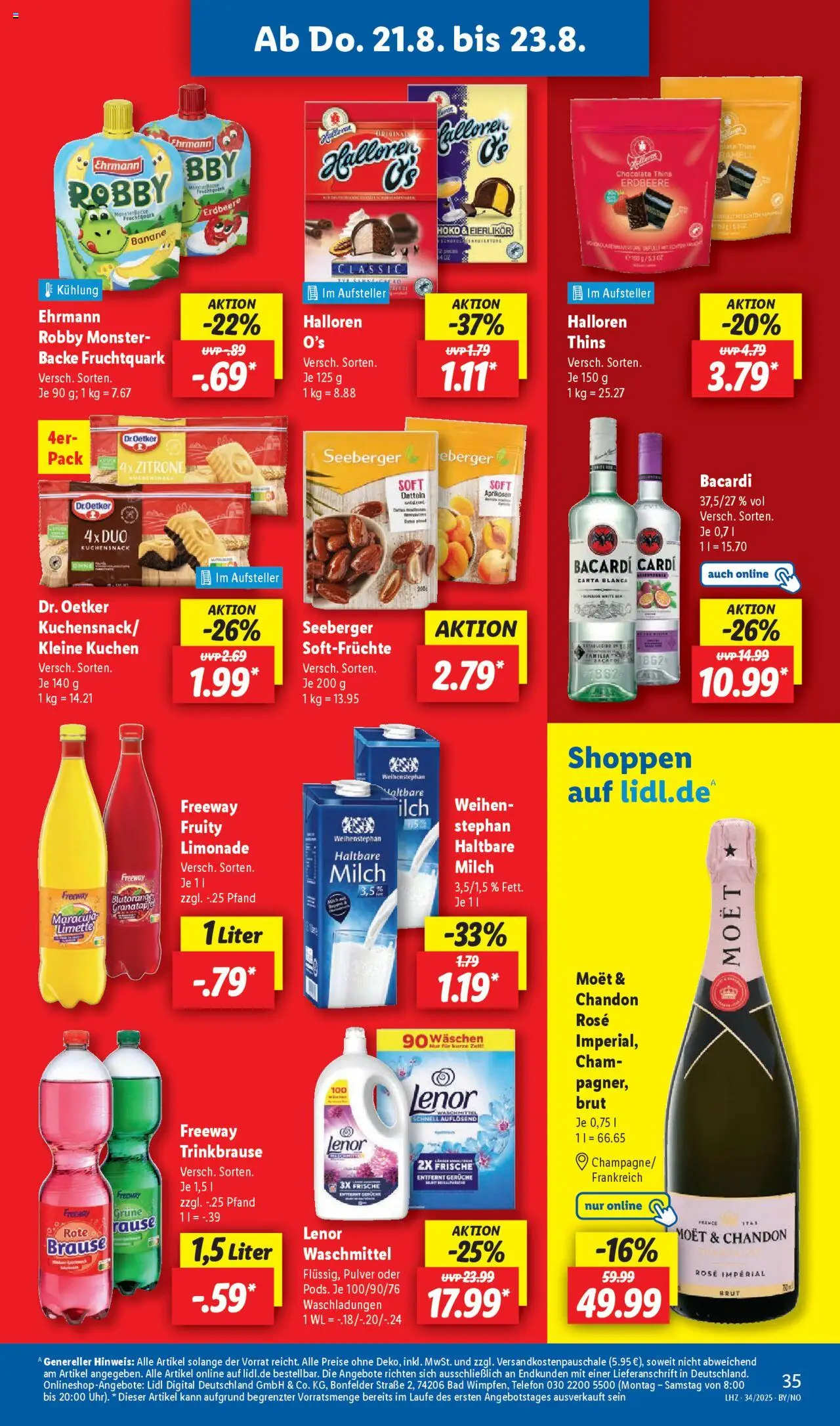 Lidl Prospekt Brakel 	 - gültig ab dem 18.08.2025 | Seite: 59 | Produkte: Milch, Bad, Limonade, Monster