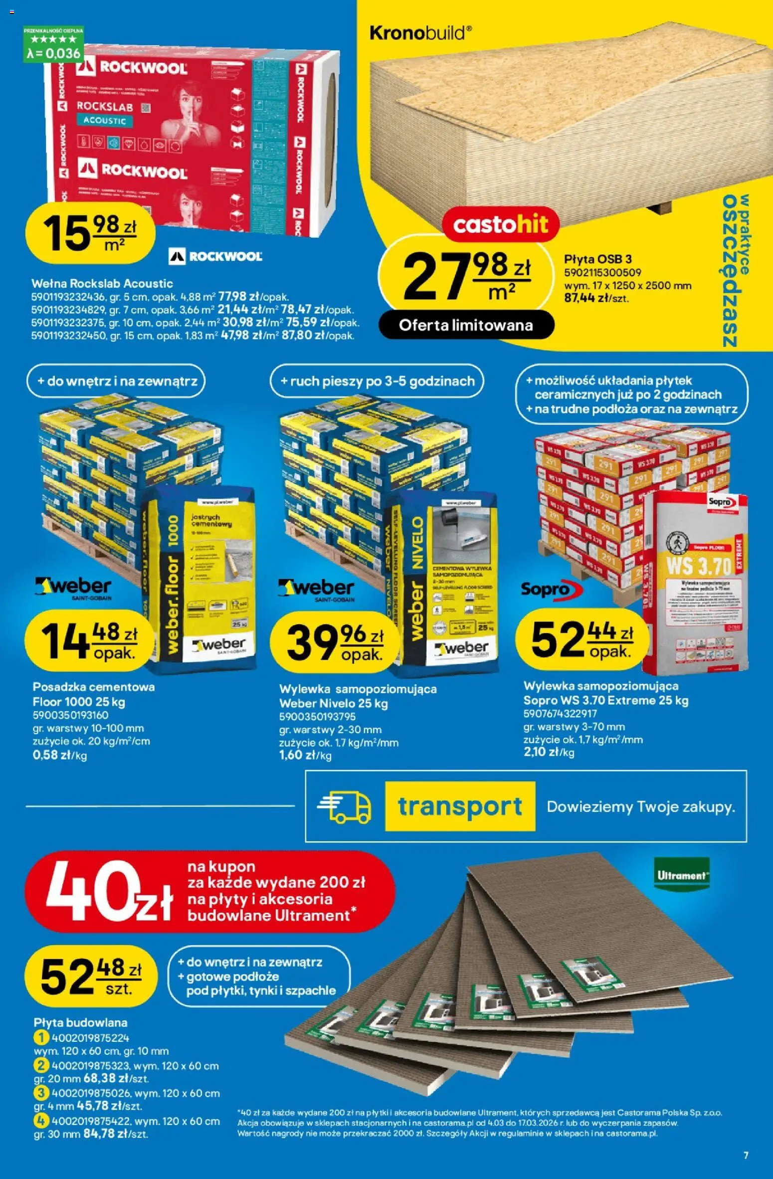 Castorama gazetka od 04.03.2026 | Strona: 7 | Produkty: Plyty