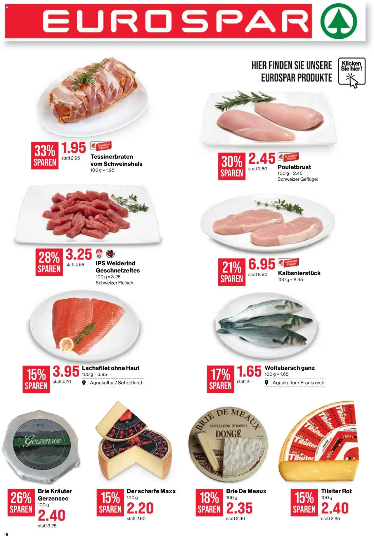 SPAR Aktionen – gültig ab 09.10.2025 | Seite: 18 | Produkte: Pouletbrust