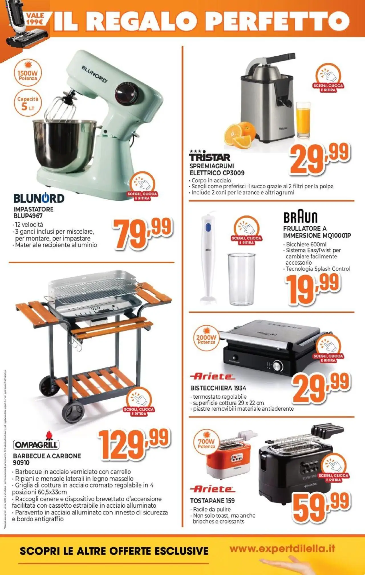 Volantino Expert del 16.10.2025 | Pagina: 15 | Prodotti: Succo, Griglia, Spremiagrumi, Tostapane