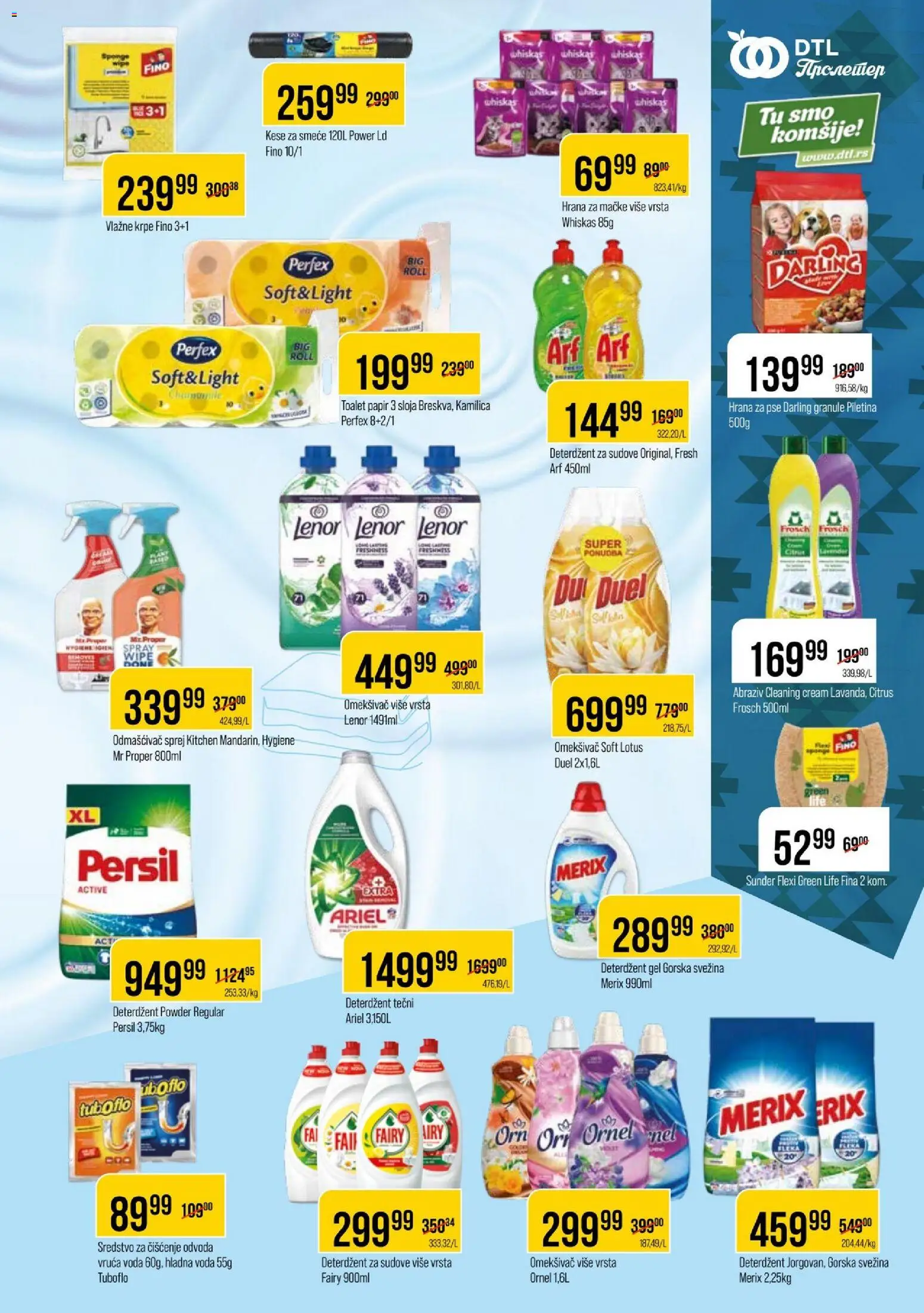 Metalac Proleter katalog - važi od 22.04.2026 | Strana: 11 | Proizvode: Deterdžent, Lenor, Whiskas, Persil