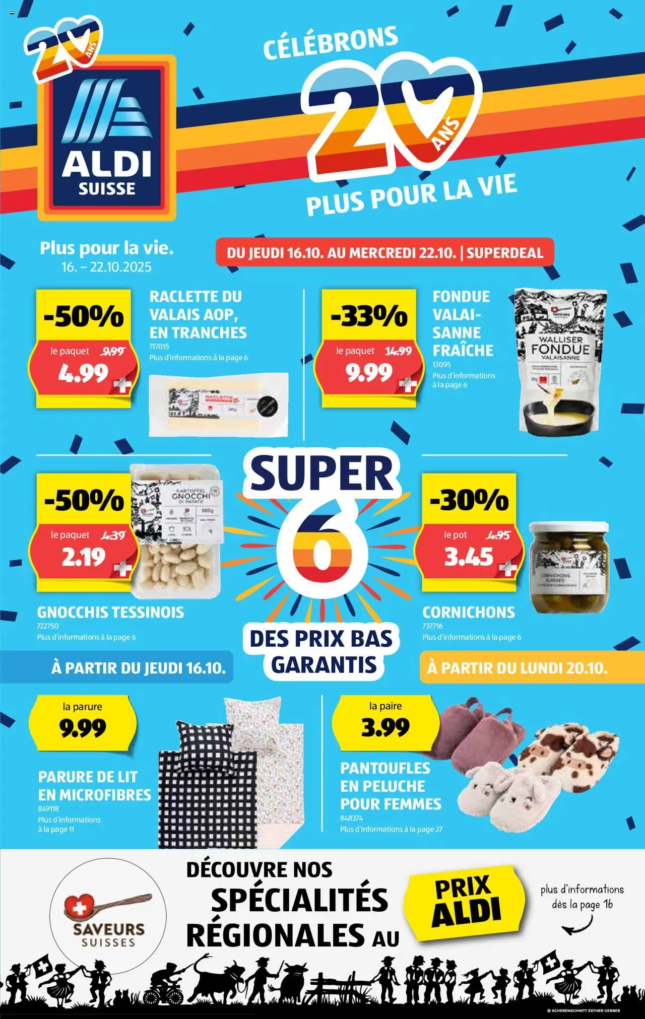 Aldi Aktionen FR – gültig ab 16.10.2025 | Seite: 1 | Produkte: Raclette, Fondue