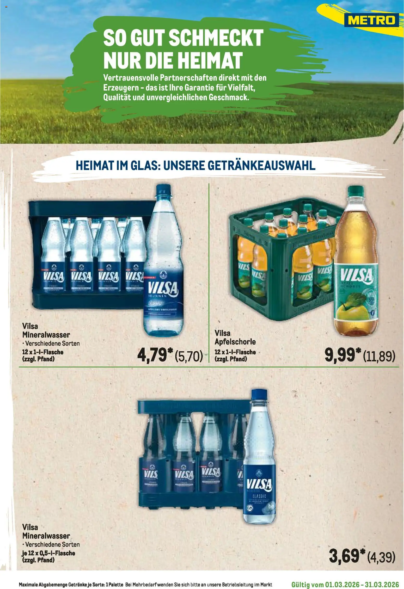 Metro Regionaler Flyer – gültig ab 01.03.2026 | Seite: 47 | Produkte: Mineralwasser