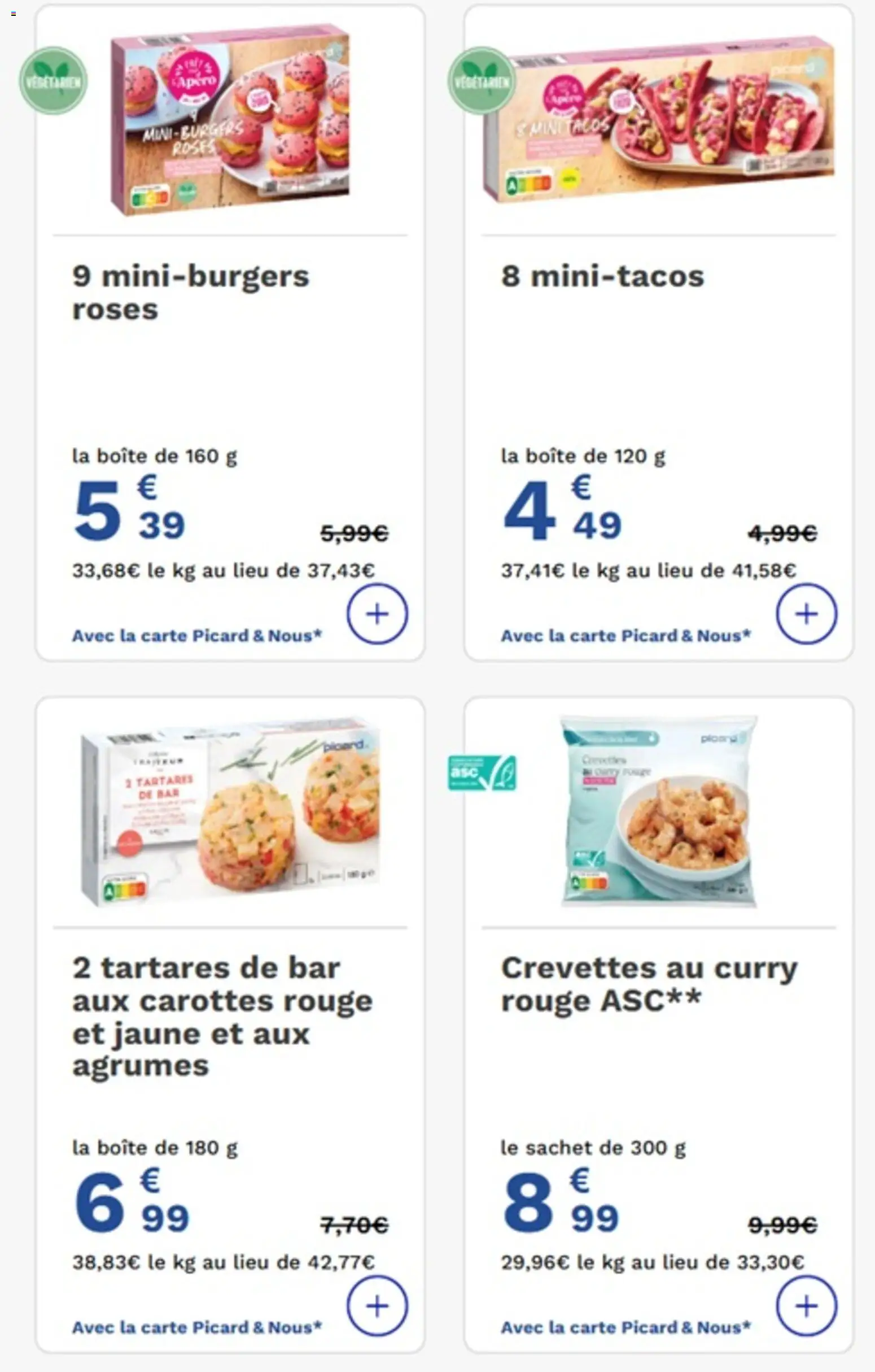 {H1} | Page: 3 | Produits: Carottes, Crevettes, Curry