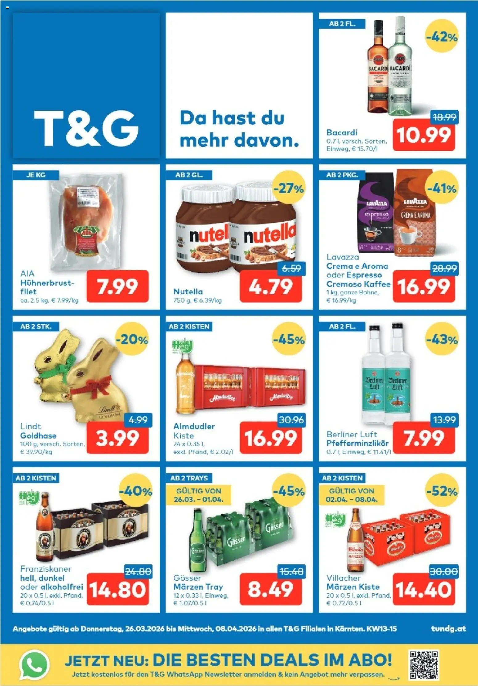 T&G - Kärnten gültig ab 26.03.2026 | Seite: 1 | Produkte: Kaffee
