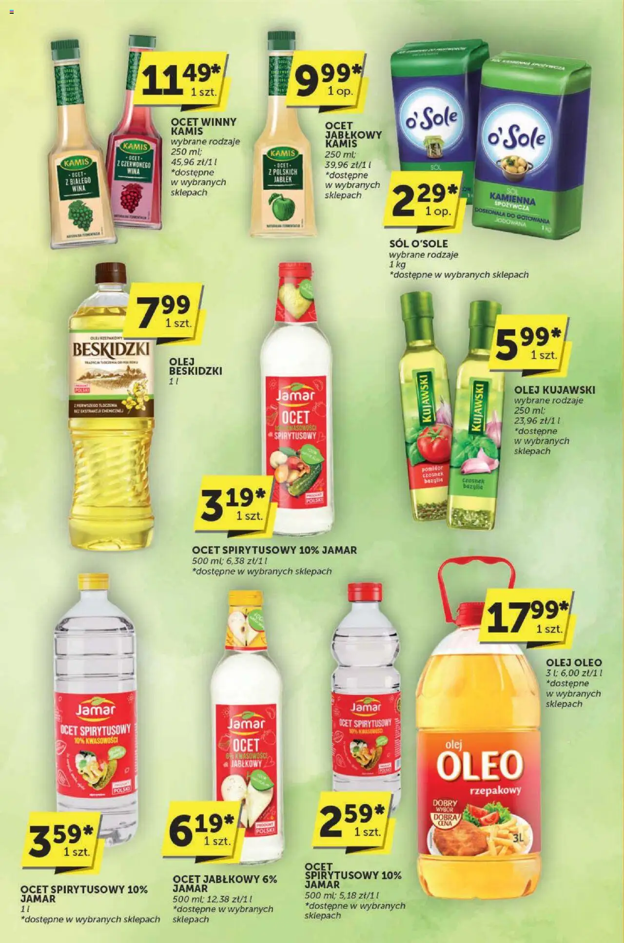 Euro Sklep Gazetka - Katalog od 04.09.2025 | Strona: 10 | Produkty: Ocet jabłkowy, Bazylia, Olej kujawski, Olej