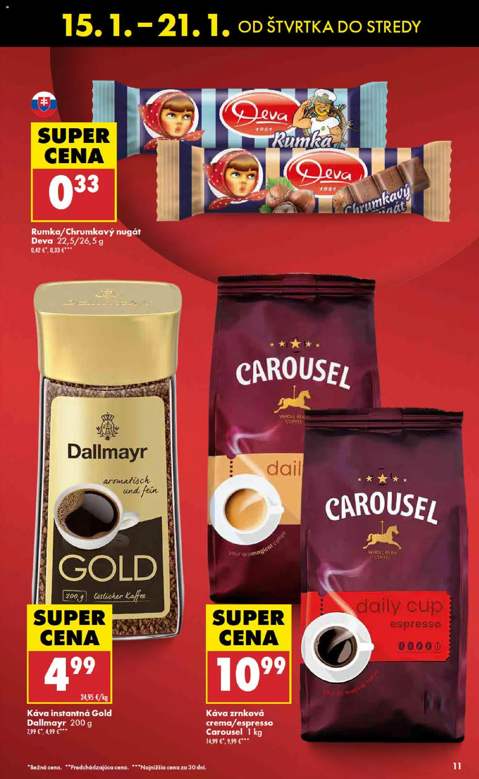 Nové Biedronka akcie – leták je platný od 15.01.2026 | Strana: 11 | Produkty: Káva